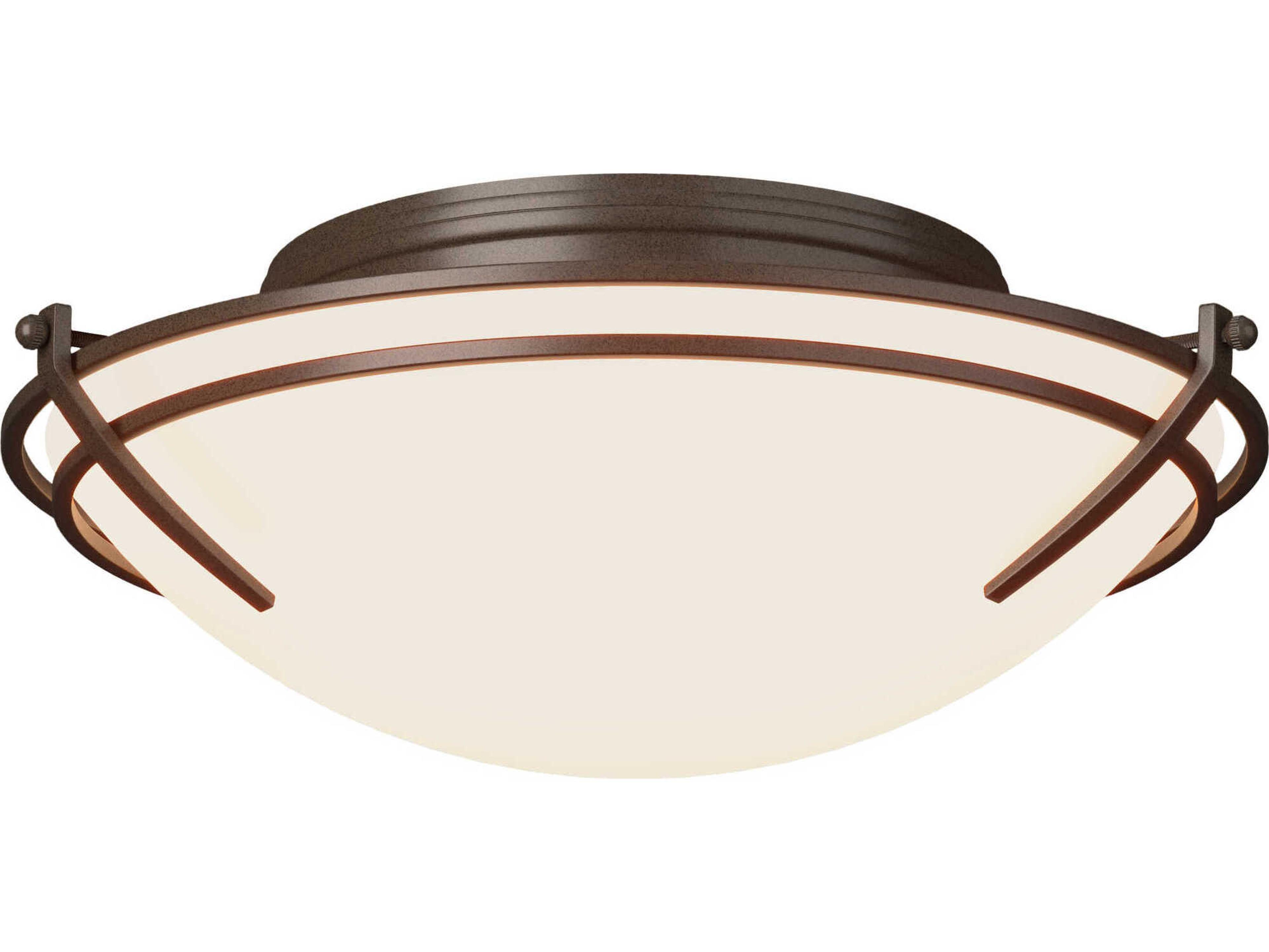 Hubbardton Forge Presidio Tryne 2-Light Glass Bowl Flush Mount
