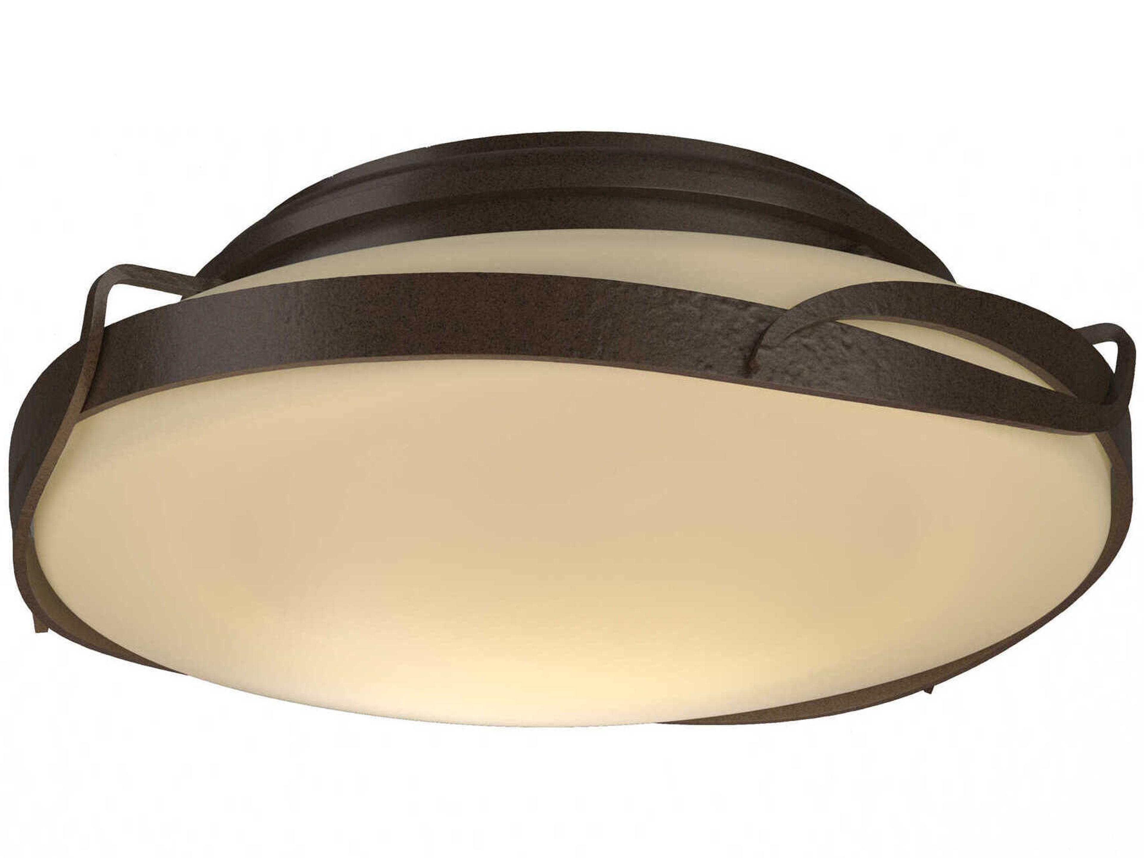 Hubbardton Forge Flora 2-Light Glass Round Flush Mount