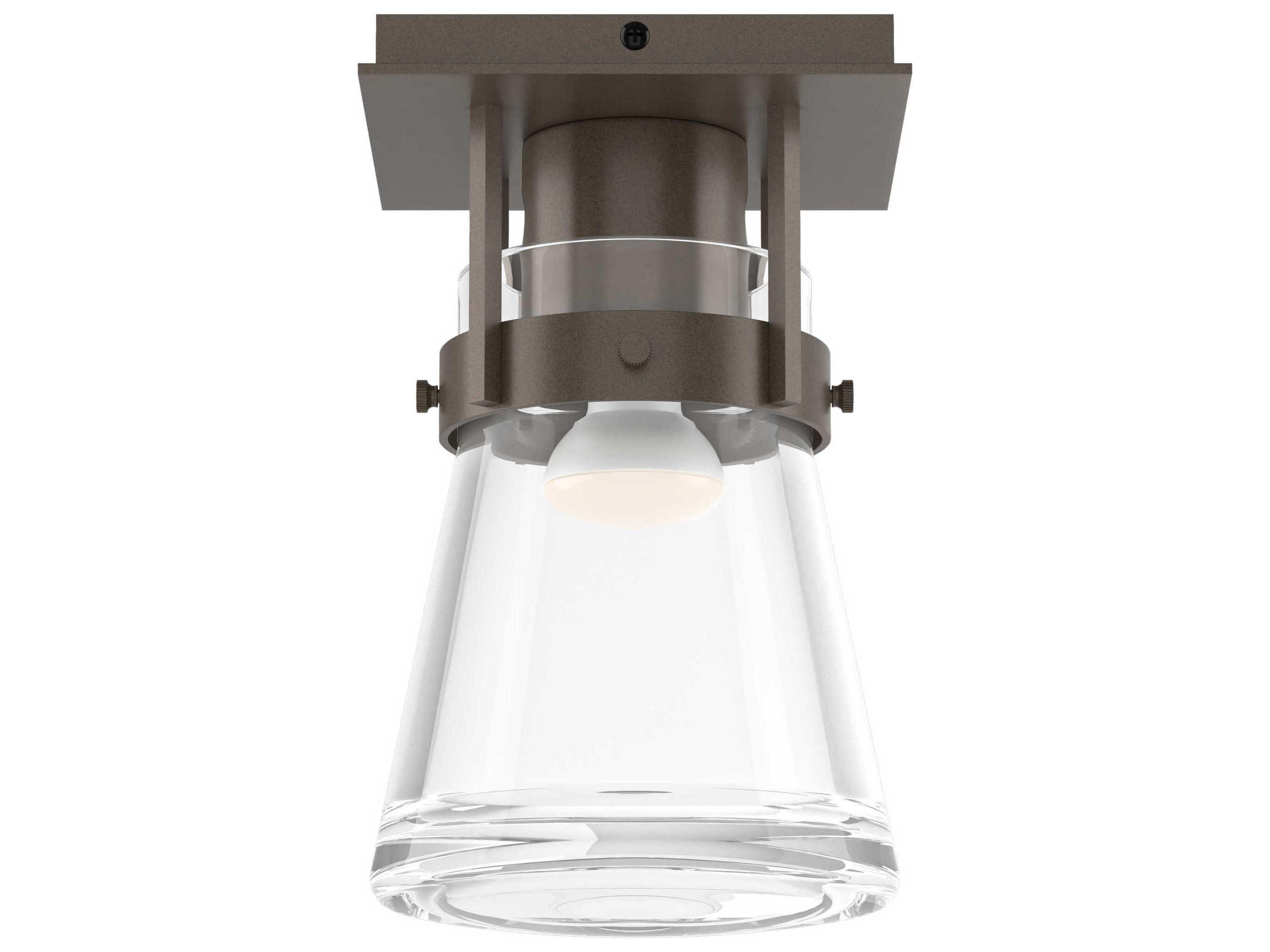 Hubbardton Forge Erlenmeyer 1-Light Glass Semi Flush Mount