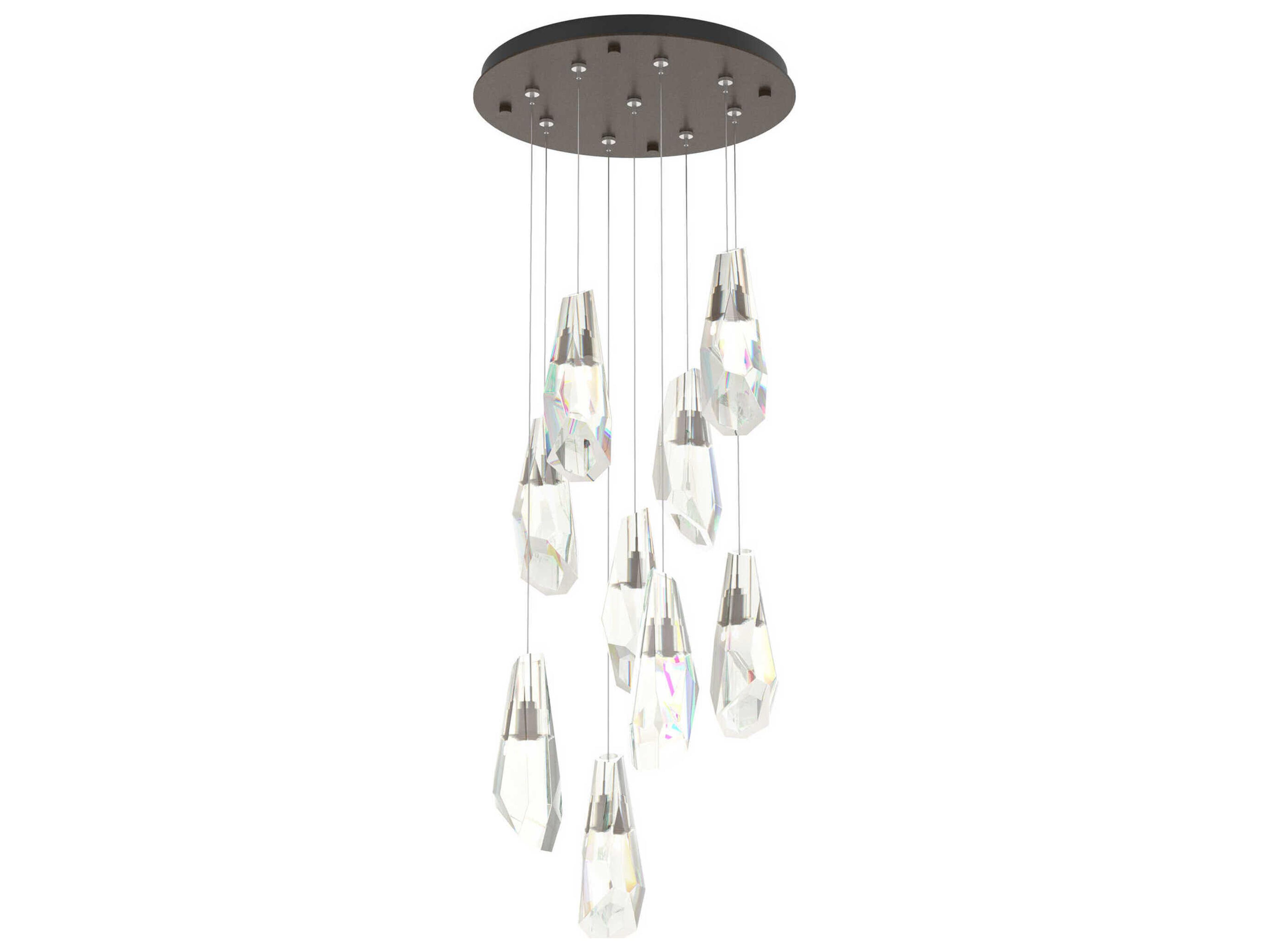 Hubbardton Forge Luma 9-Light Crystal Pendant