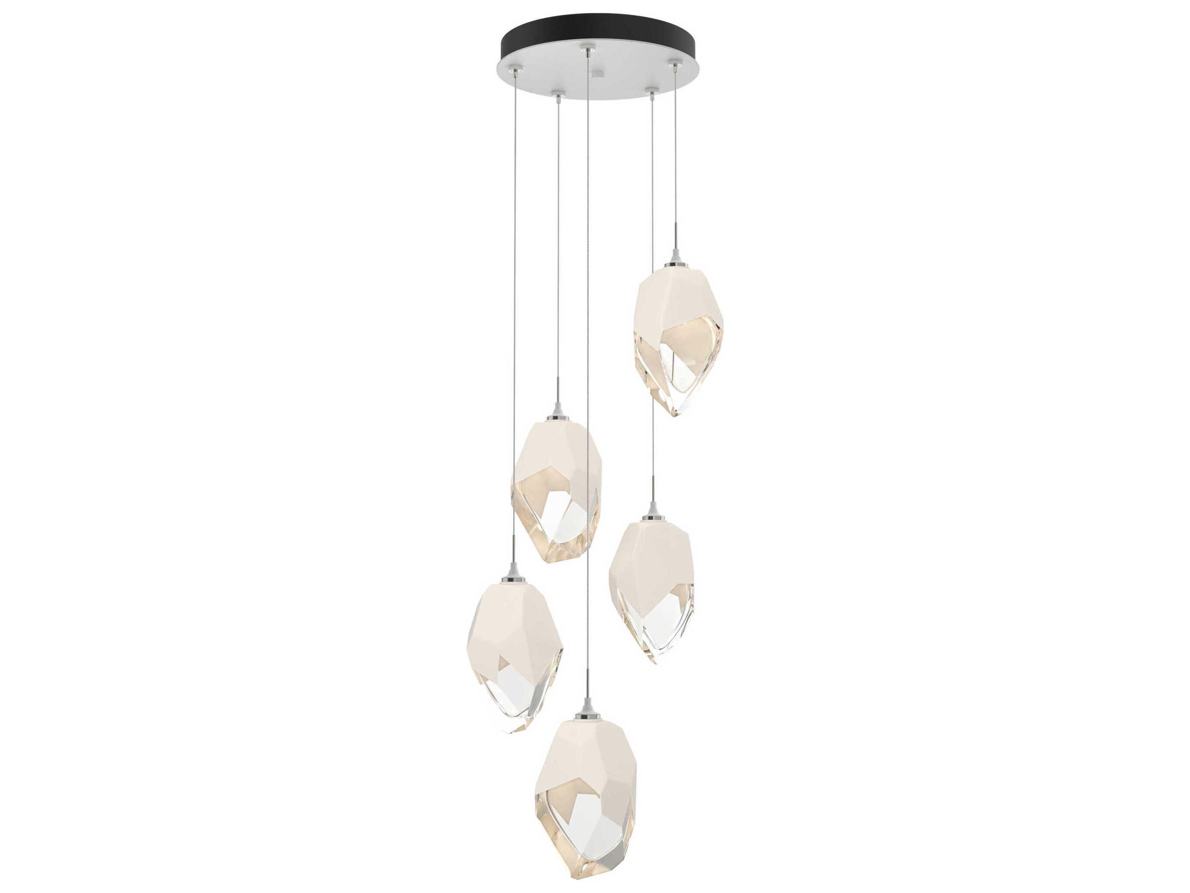 Hubbardton Forge Chrysalis 5-Light Crystal Glass Pendant