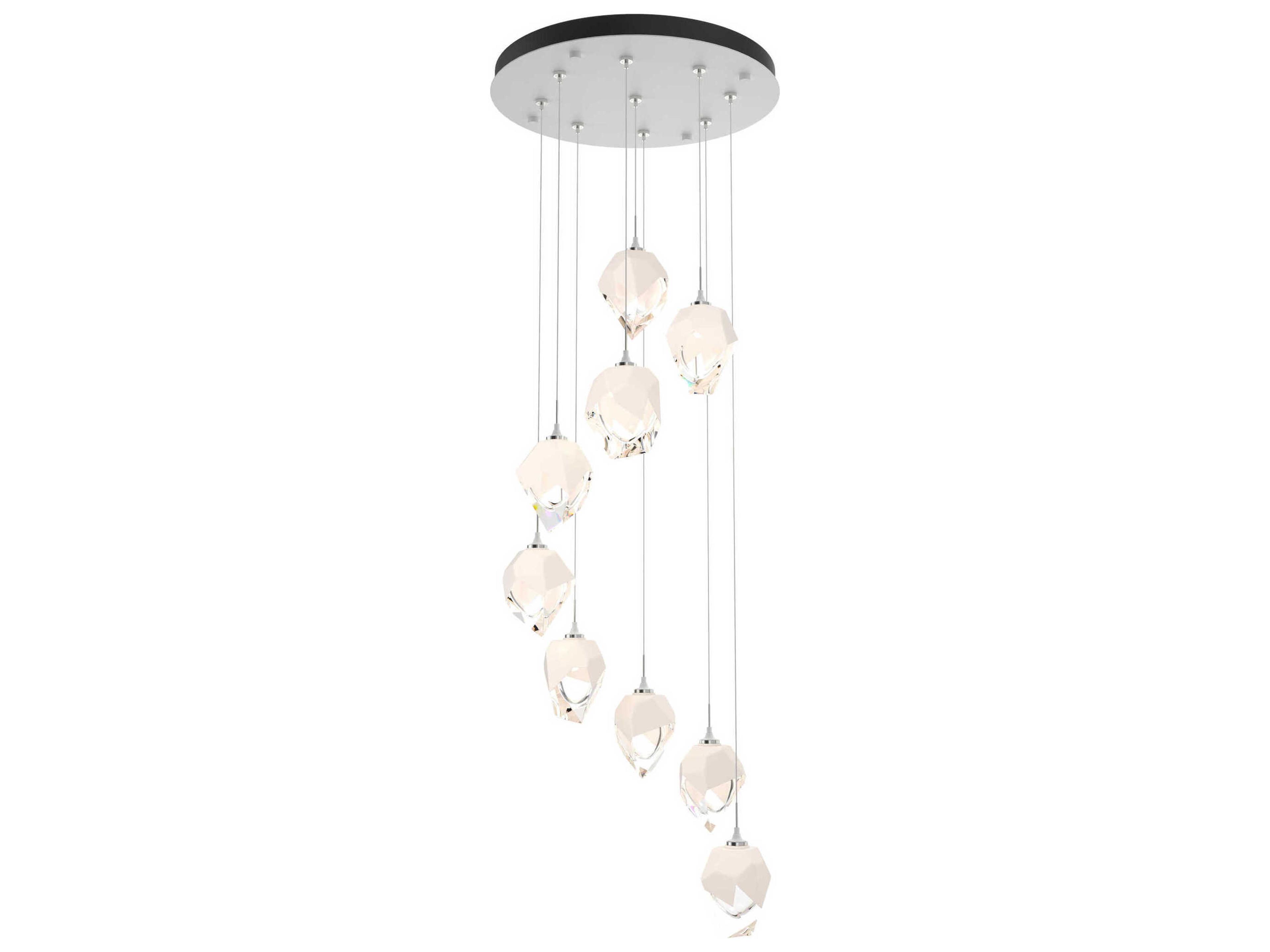 Hubbardton Forge Chrysalis 9-Light Crystal Glass Pendant