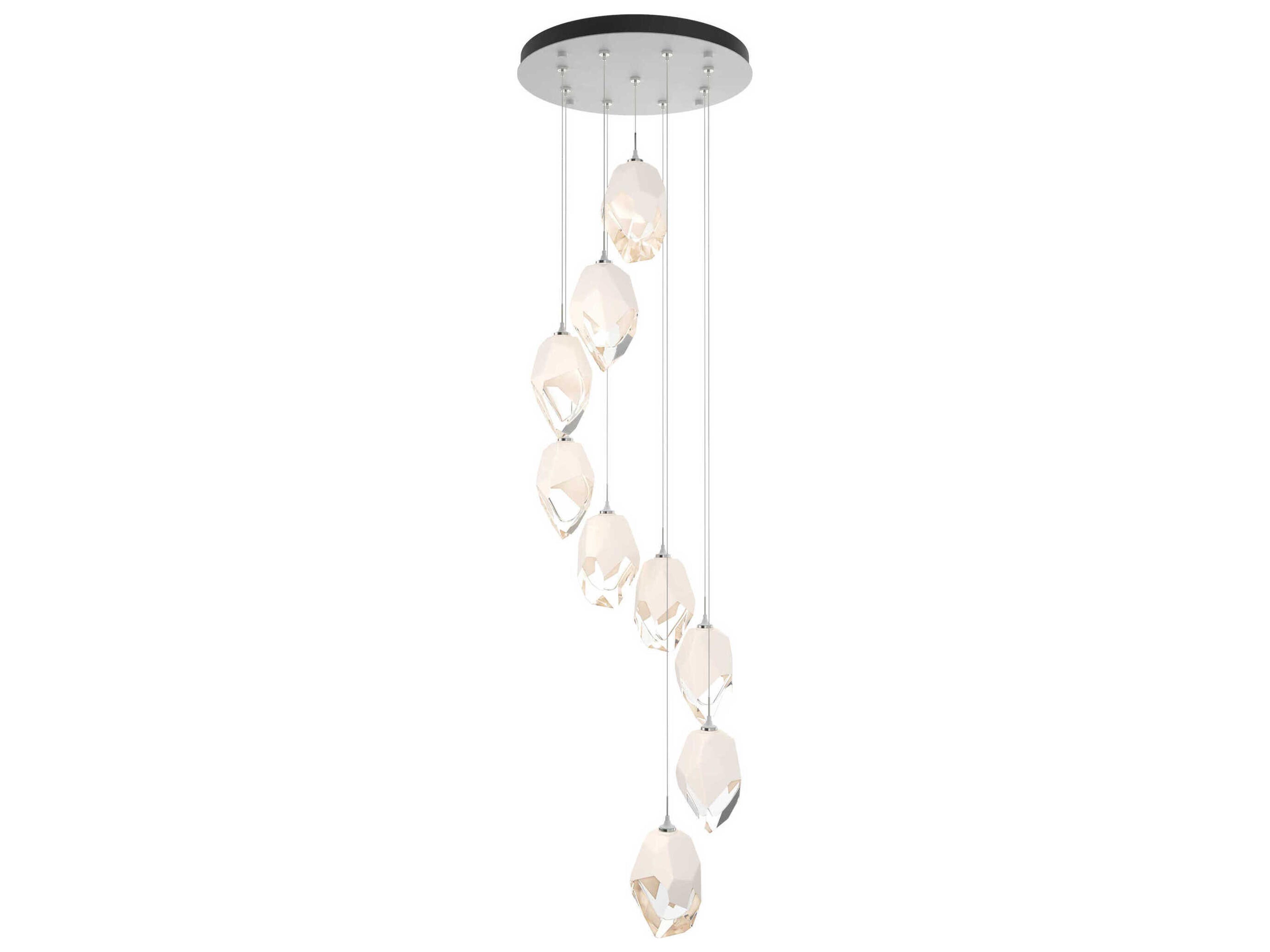 Hubbardton Forge Chrysalis 9-Light Crystal Glass Pendant