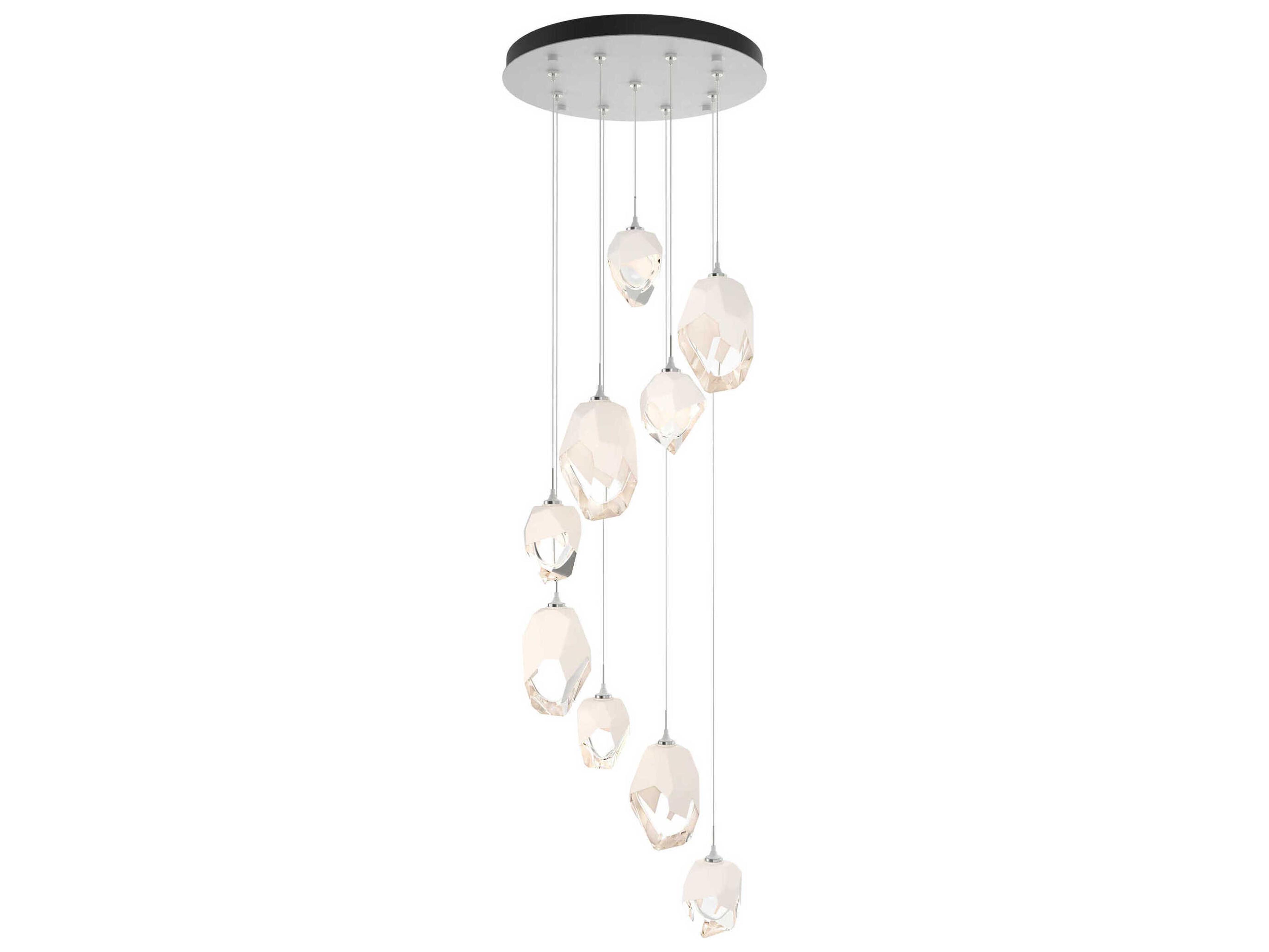 Hubbardton Forge Chrysalis 9-Light Crystal Glass Pendant