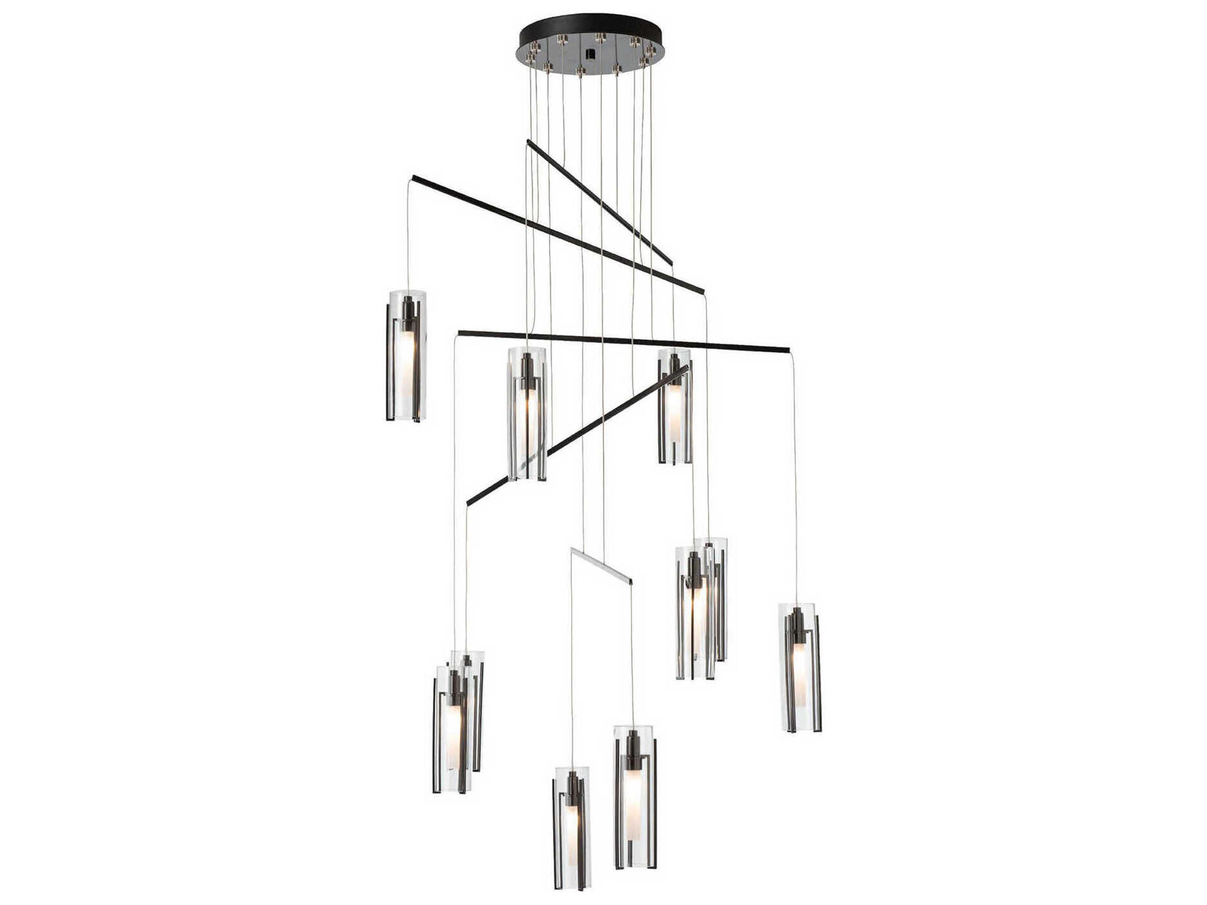 Hubbardton Forge Exos 10-Light Cylinder Linear Pendant