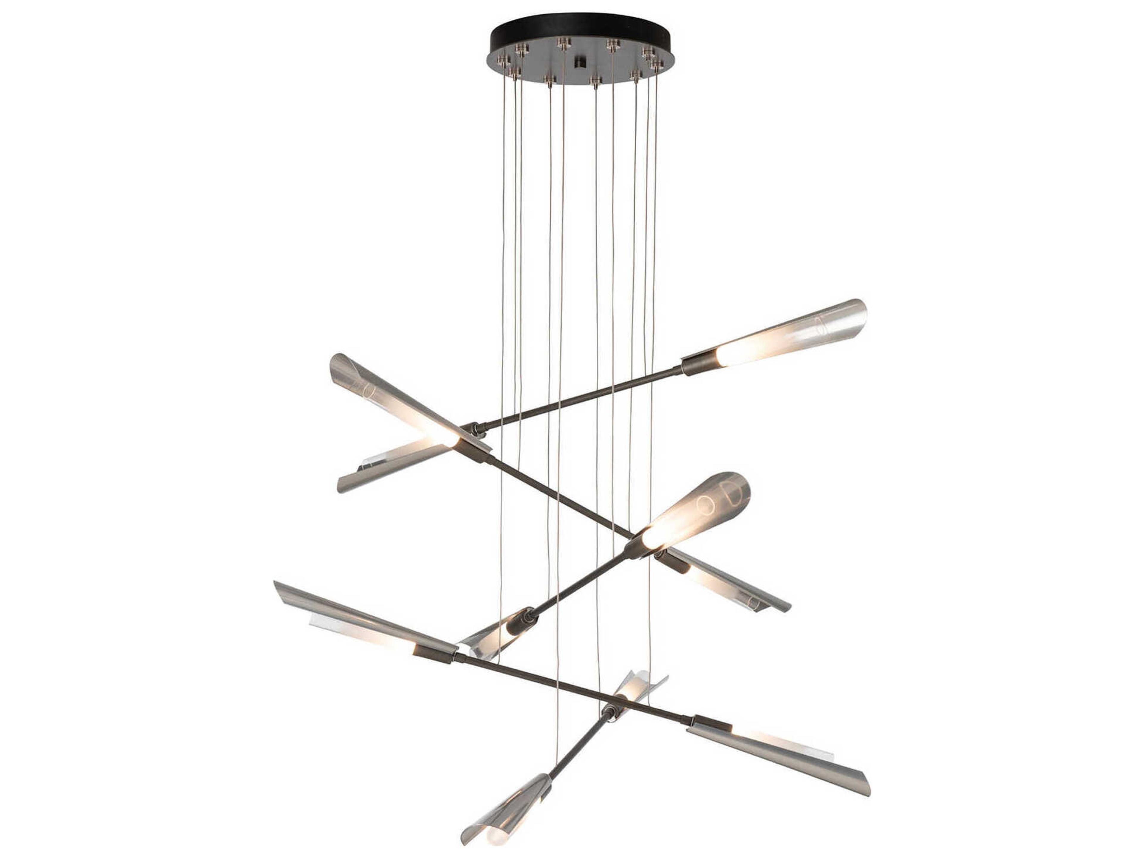 Hubbardton Forge Flight 10-Light Linear Pendant