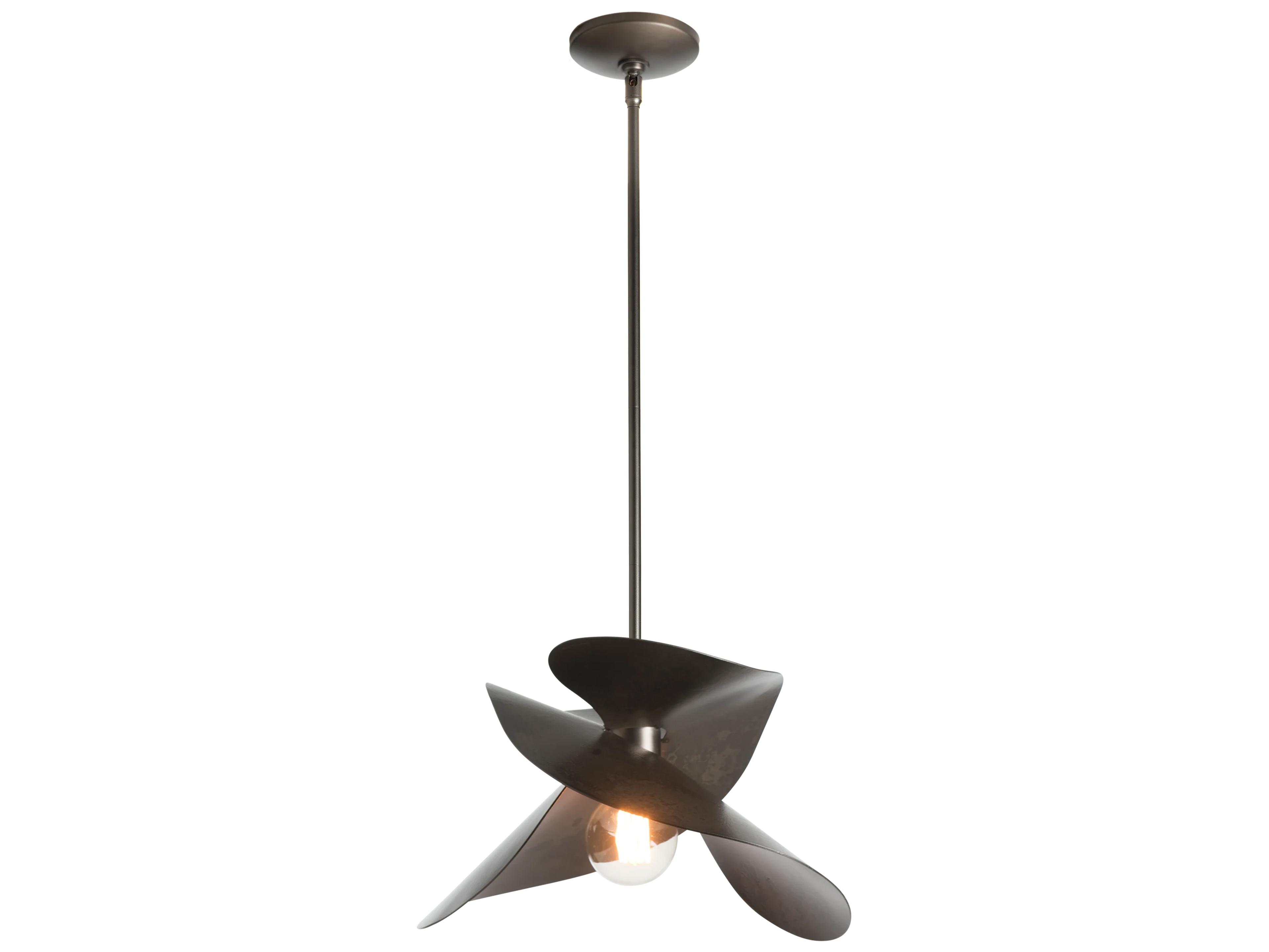 Hubbardton Forge Hibiscus 1-Light Crystal Pendant