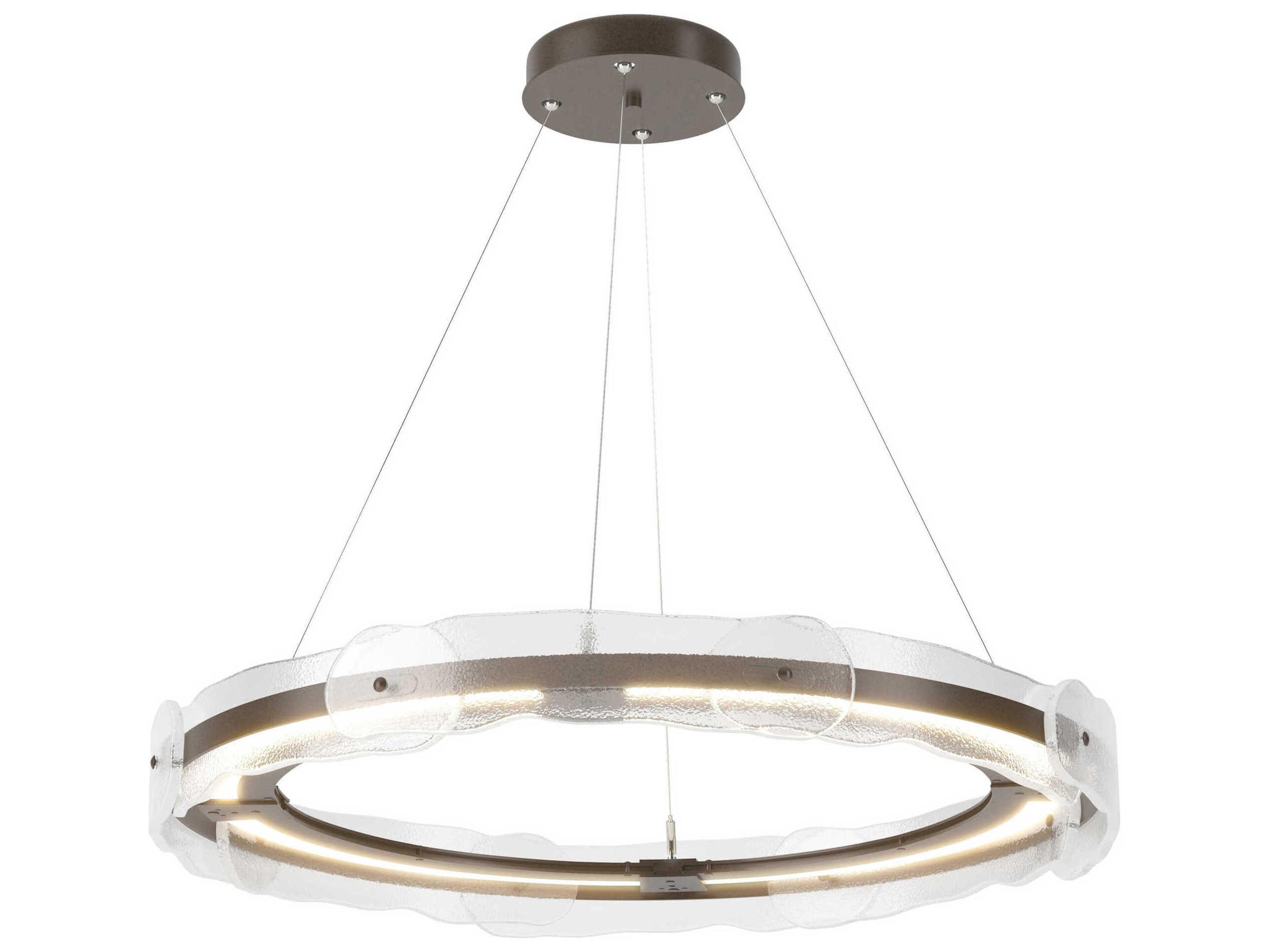 Hubbardton Forge Solstice 1-Light Glass LED Round Pendant