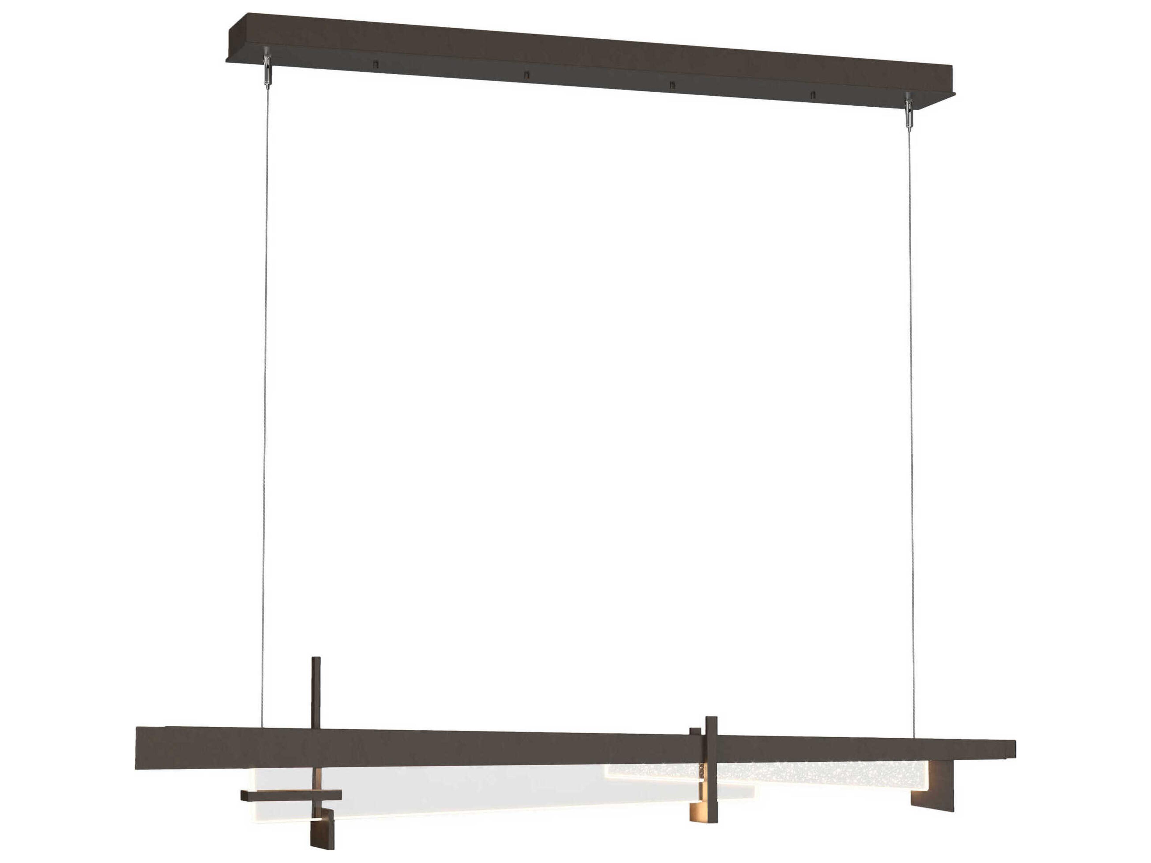Hubbardton Forge Tenon 1-Light Clear Glass Geometric Linear Island Pendant