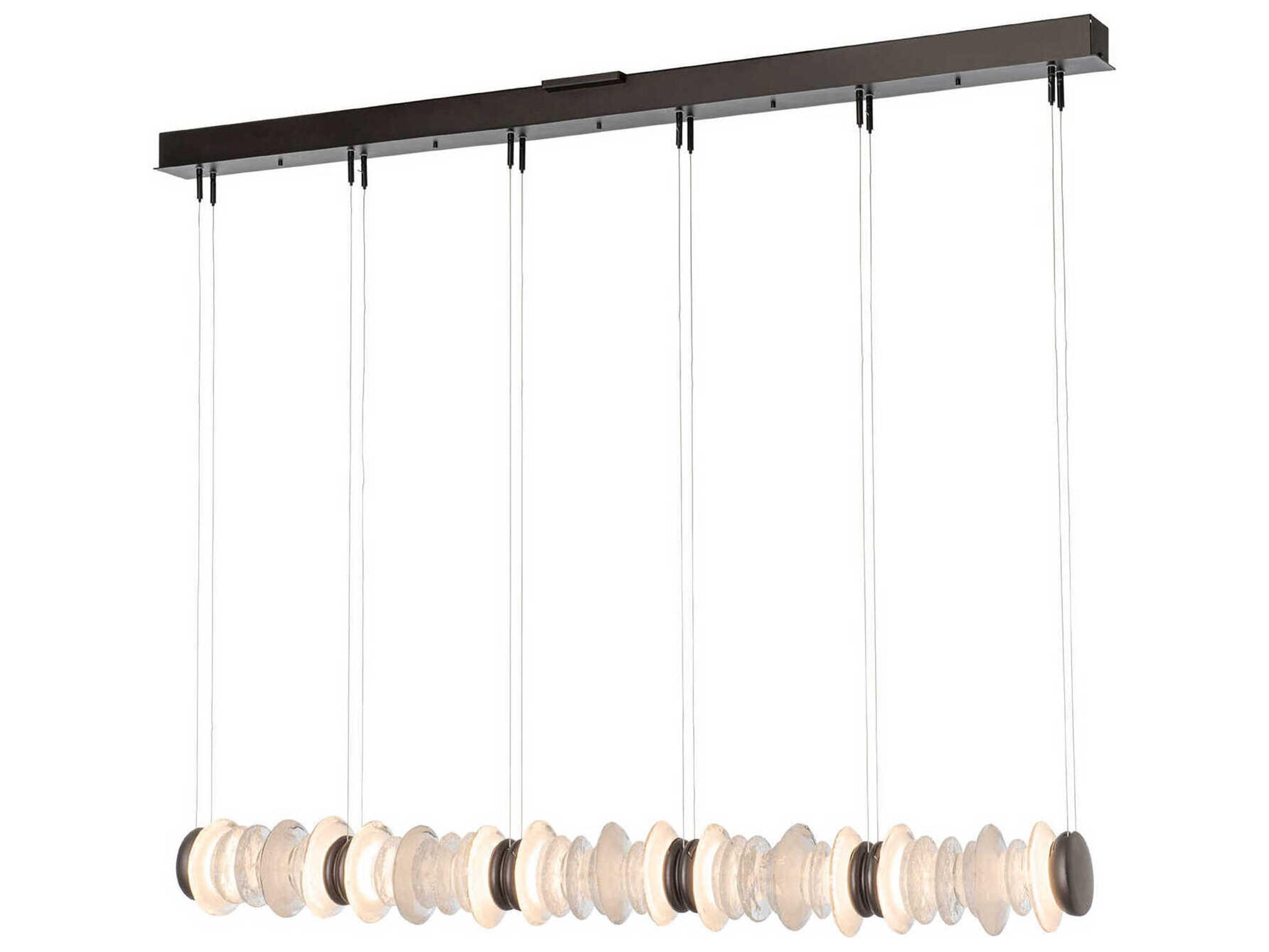 Hubbardton Forge Cairn 10-Light Linear Island Pendant