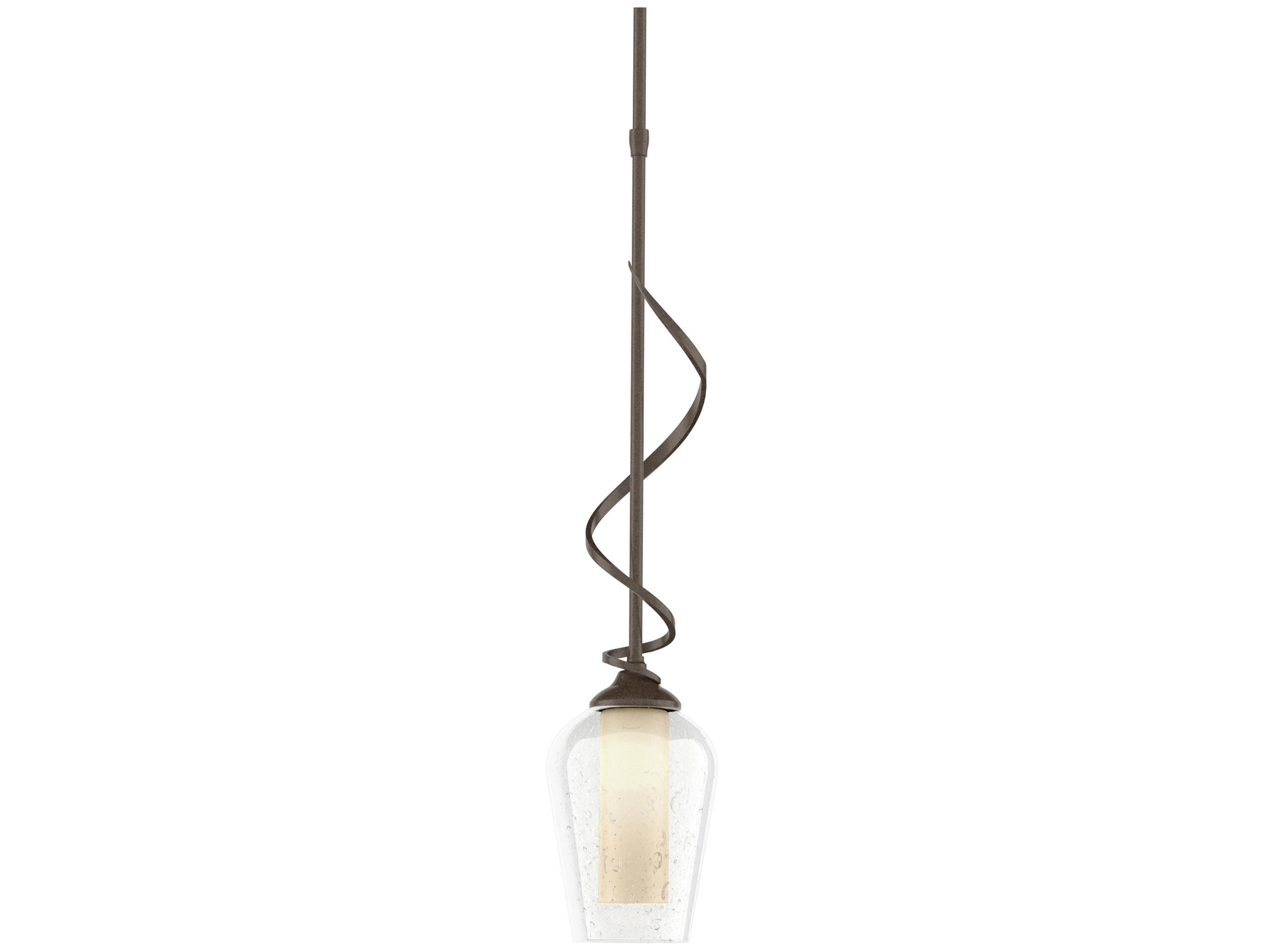 Hubbardton Forge Flora 1-Light Glass Bell Mini Pendant