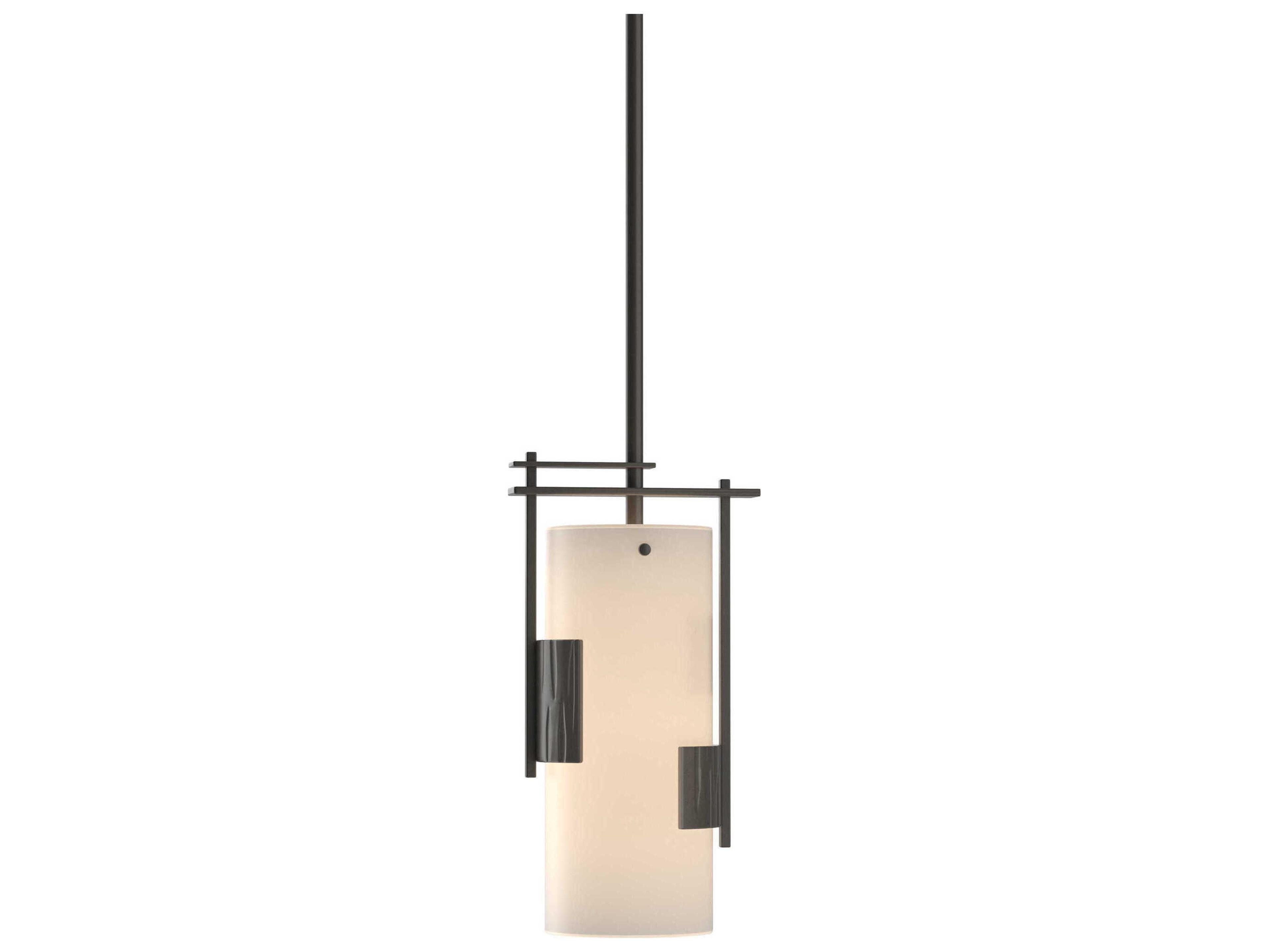 Hubbardton Forge Fullered 1-Light Glass Cylinder Mini Pendant