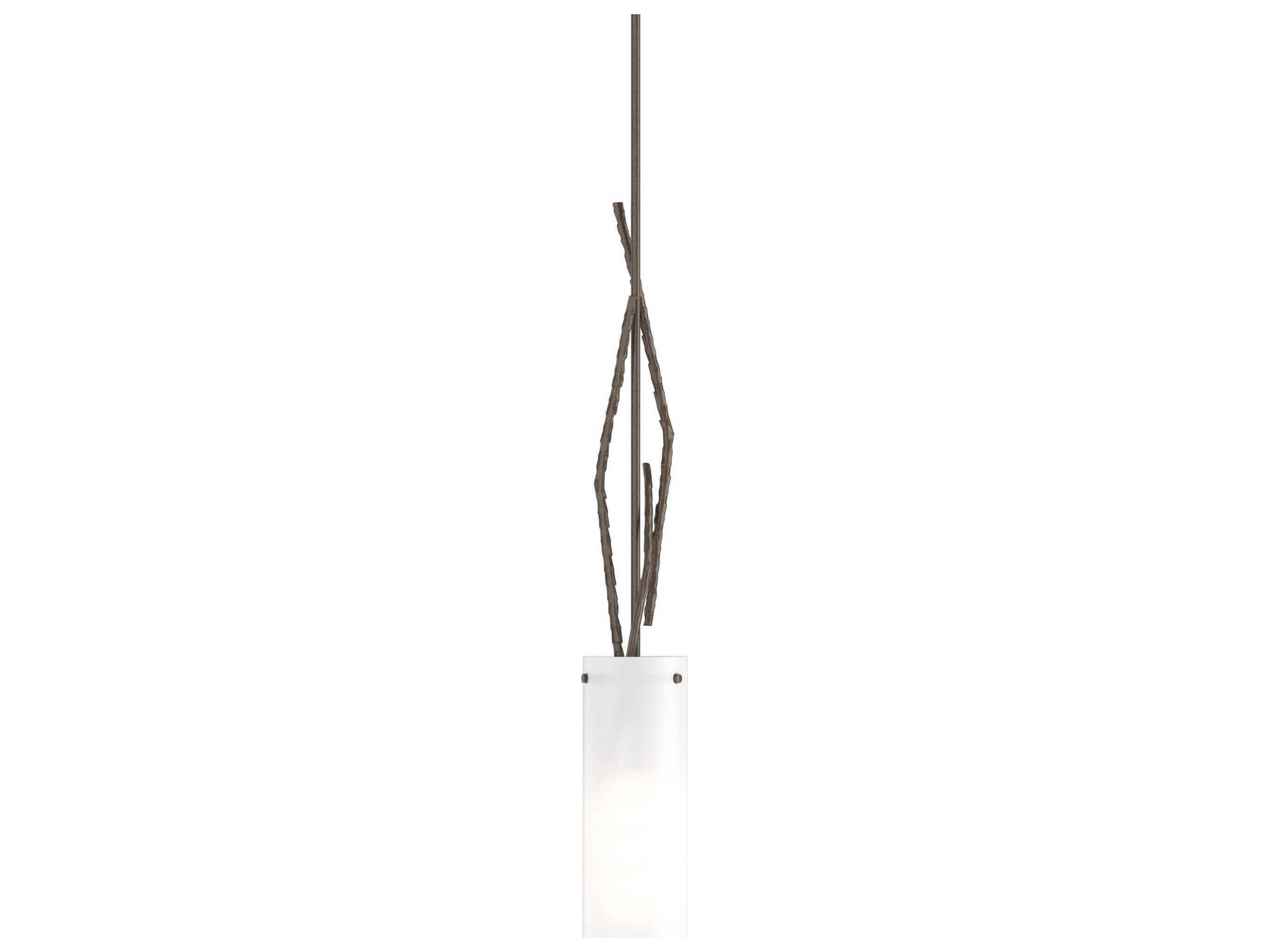 Hubbardton Forge Brindille 1-Light Glass Cylinder Mini Pendant