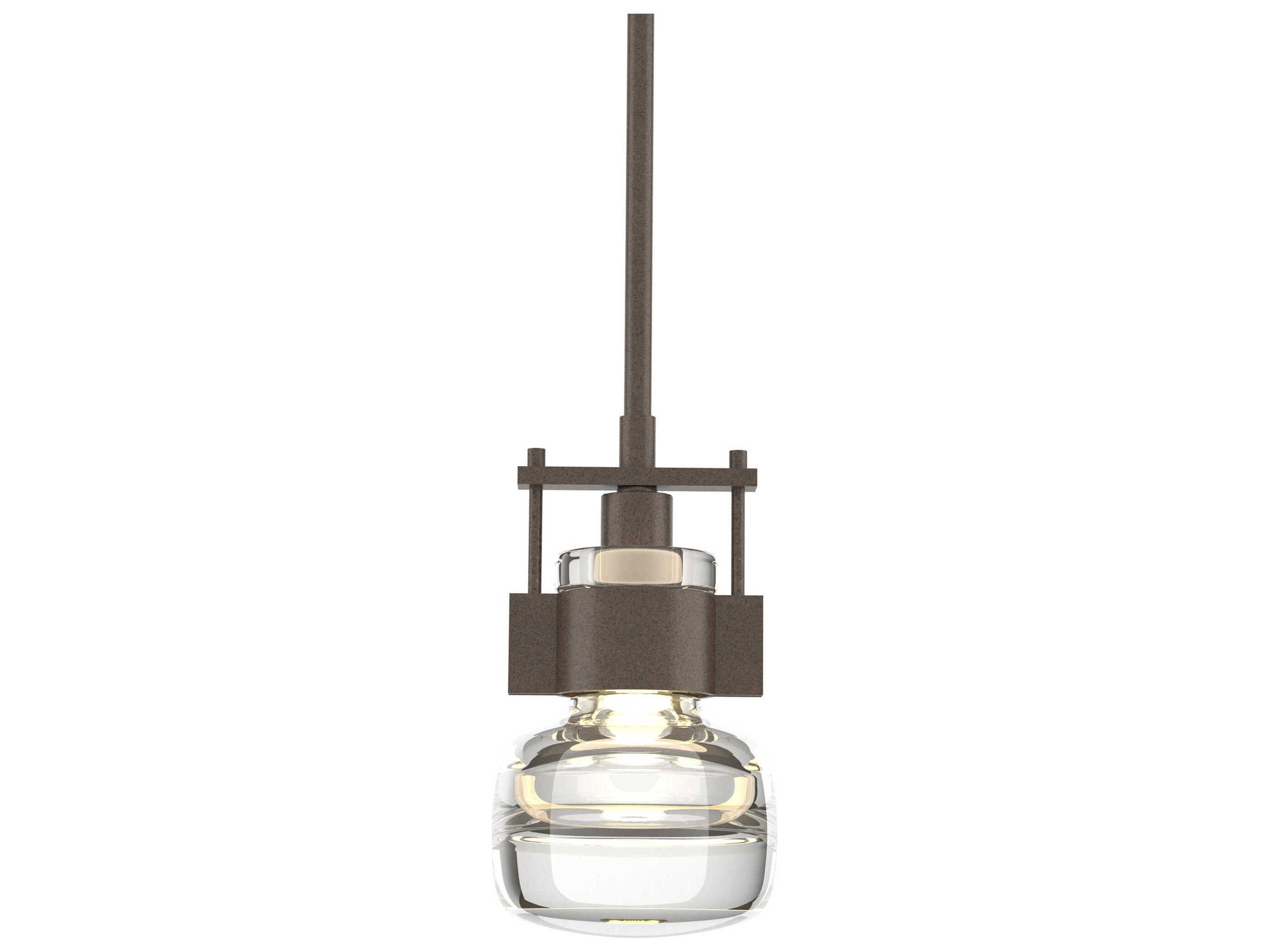 Hubbardton Forge Cuff 1-Light Glass Mini Pendant