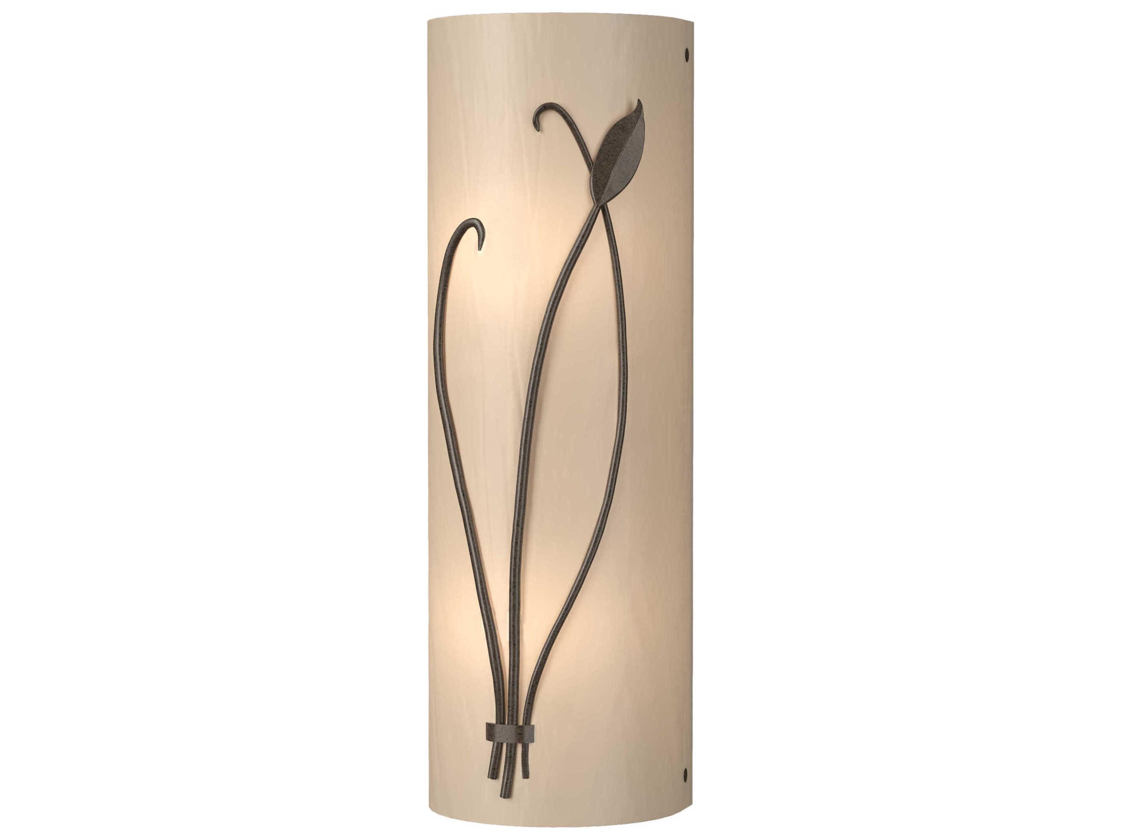 Hubbardton Forge Leaf 2-Light Glass Wall Sconce