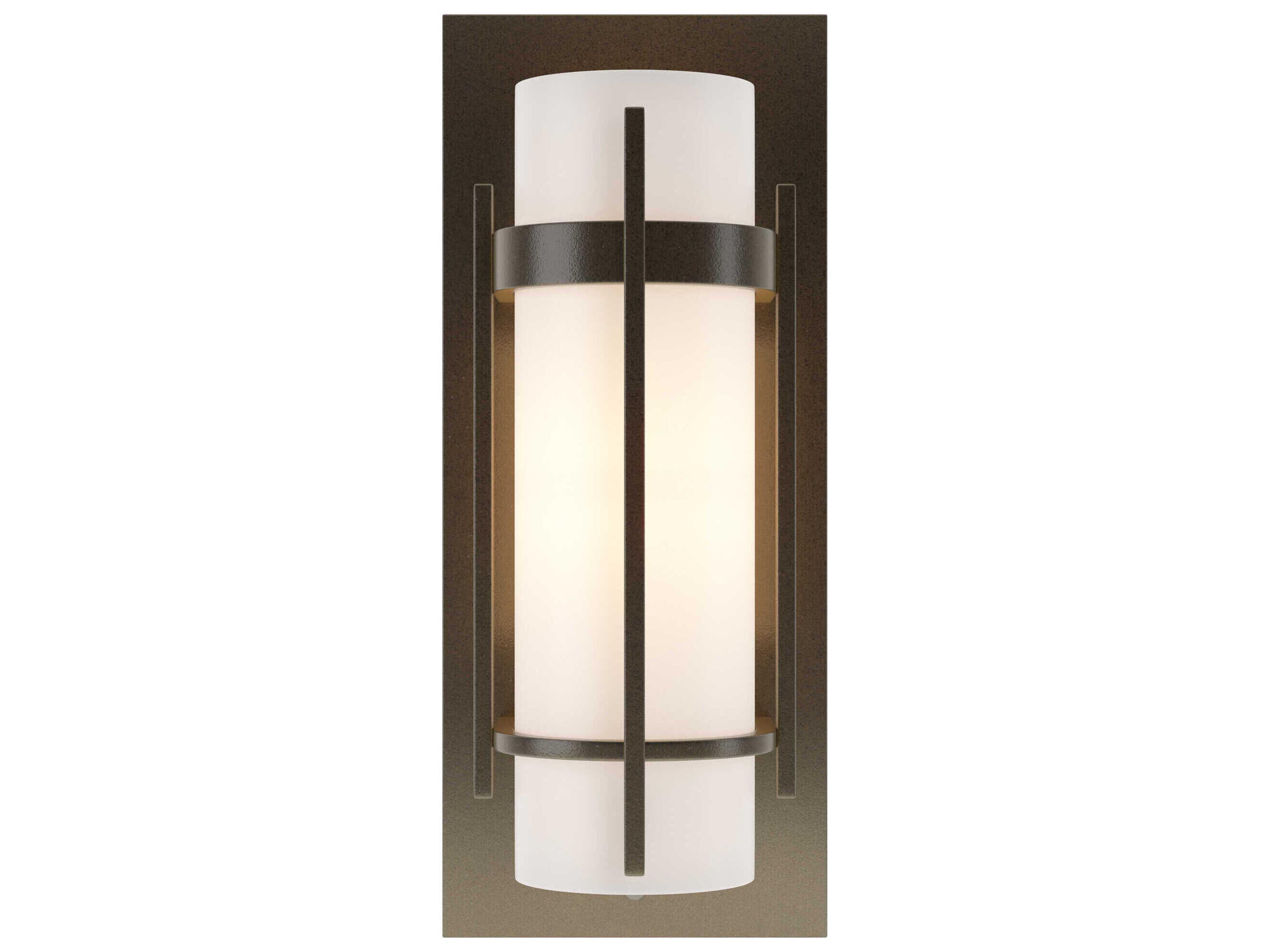 Hubbardton Forge Banded 1-Light Glass Wall Sconce