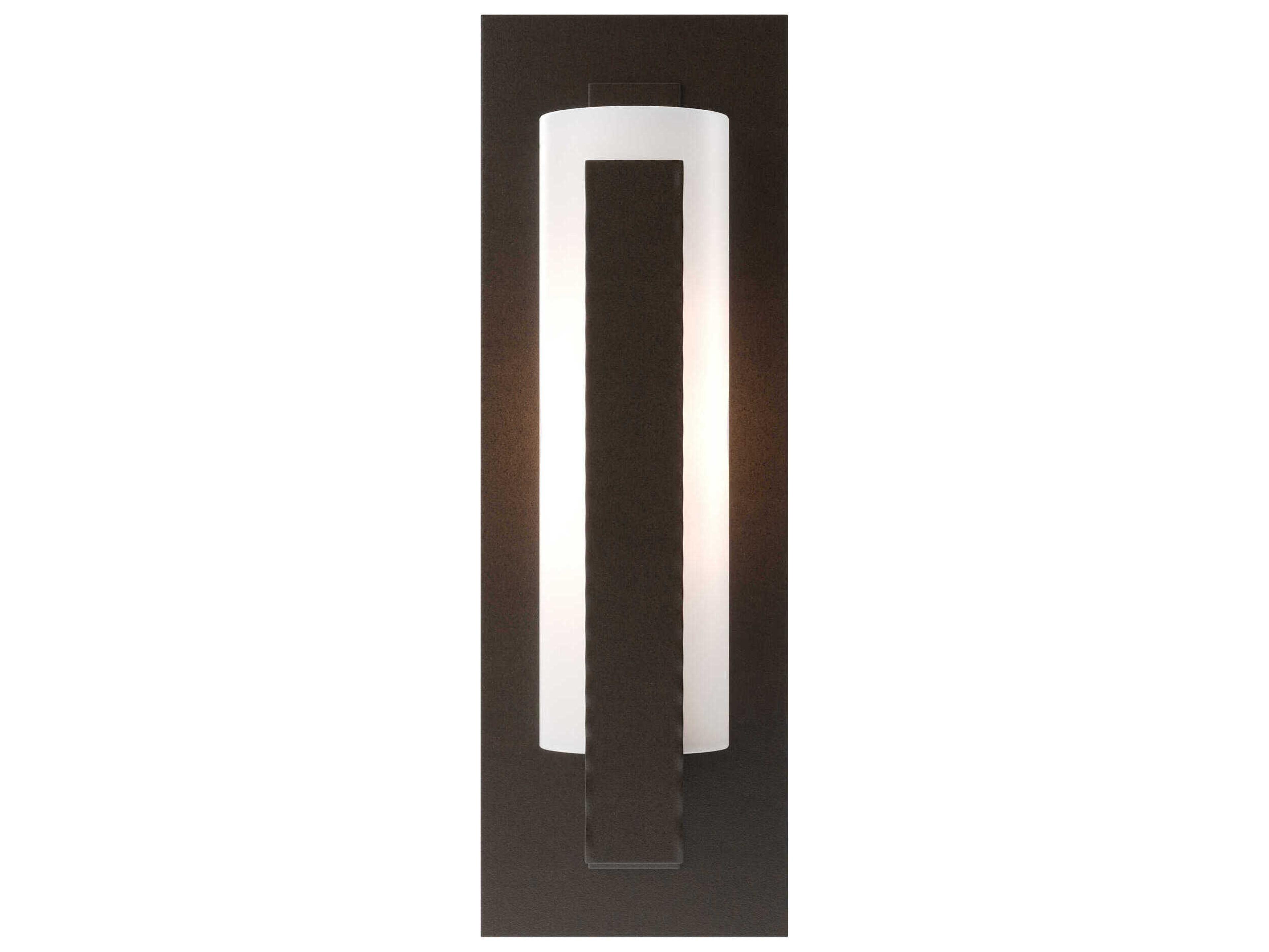 Hubbardton Forge Vertical 1-Light Glass Wall Sconce