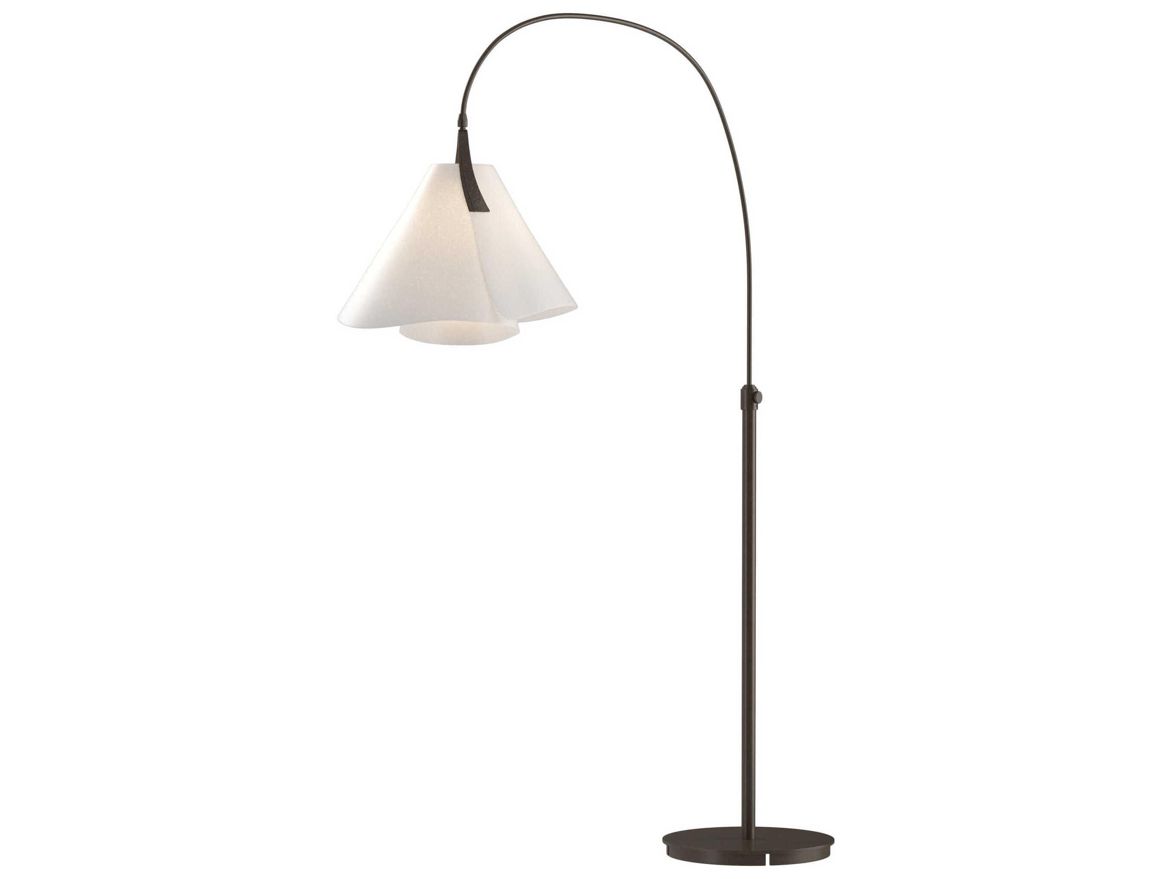 Hubbardton Forge Mobius Dark Smoke Gray Floor Lamp