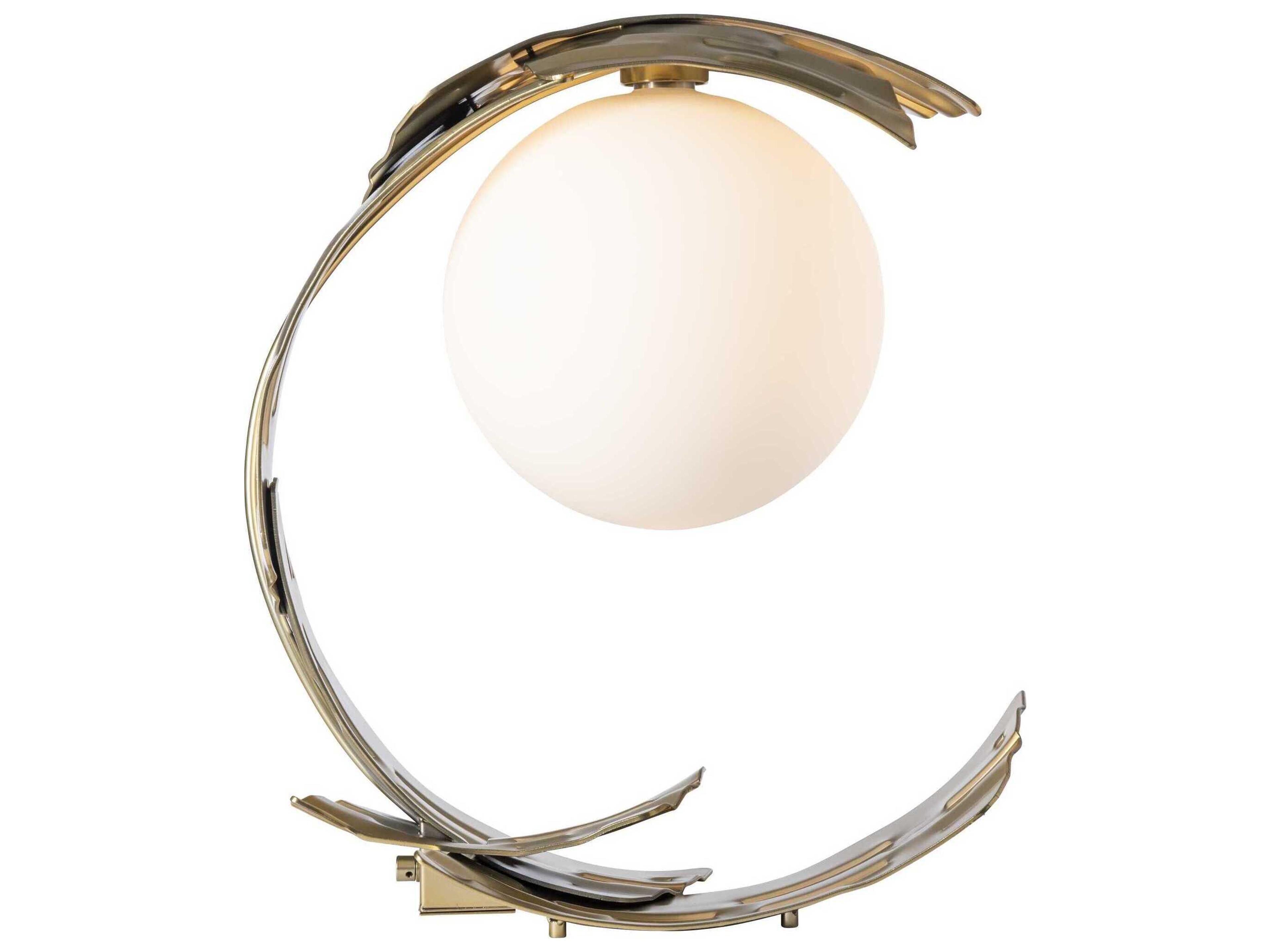 Hubbardton Forge Crest Opal Glass Table Lamp