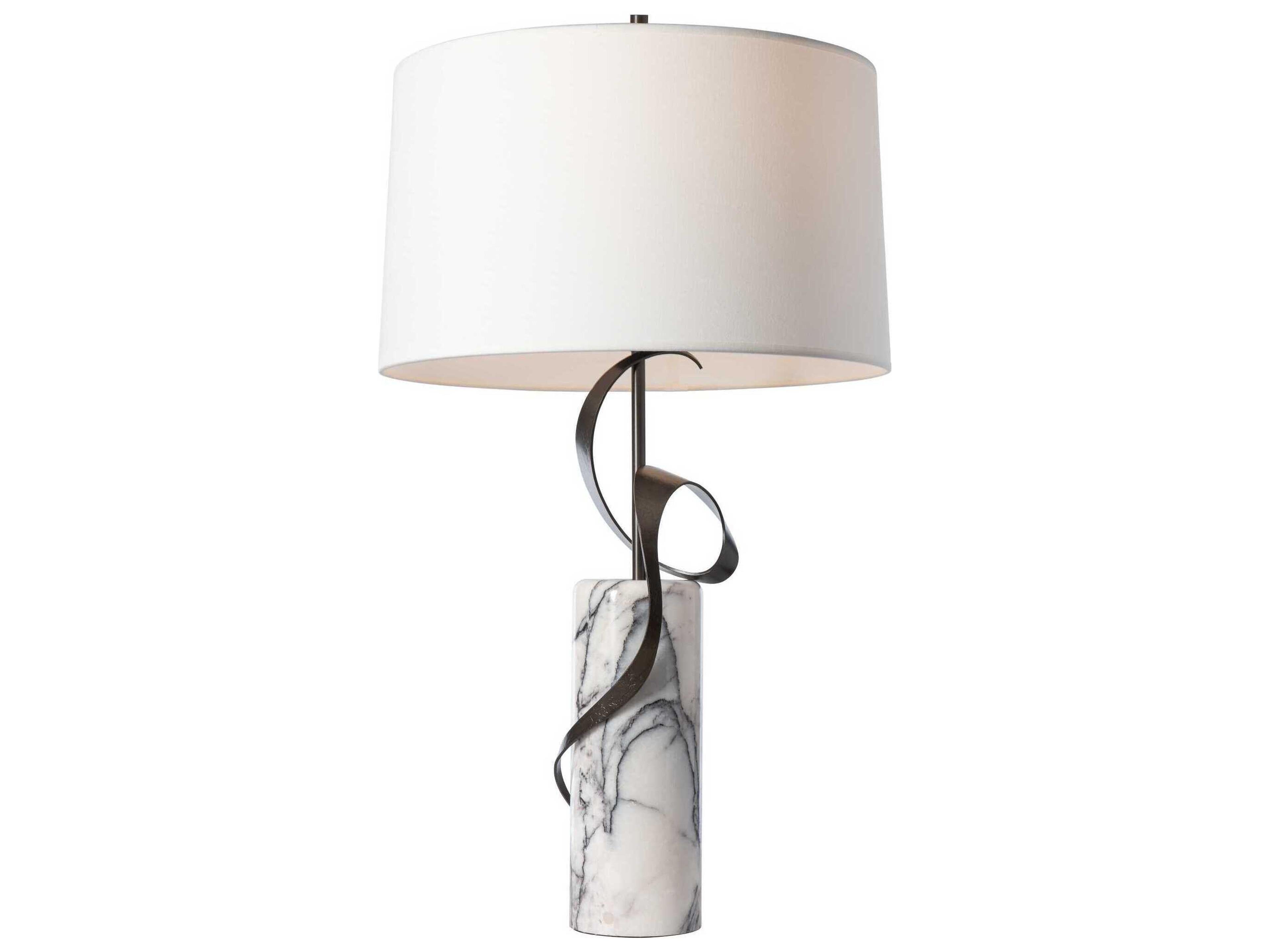 Hubbardton Forge Rivulet Natural Anna Fabric Buffet Lamp