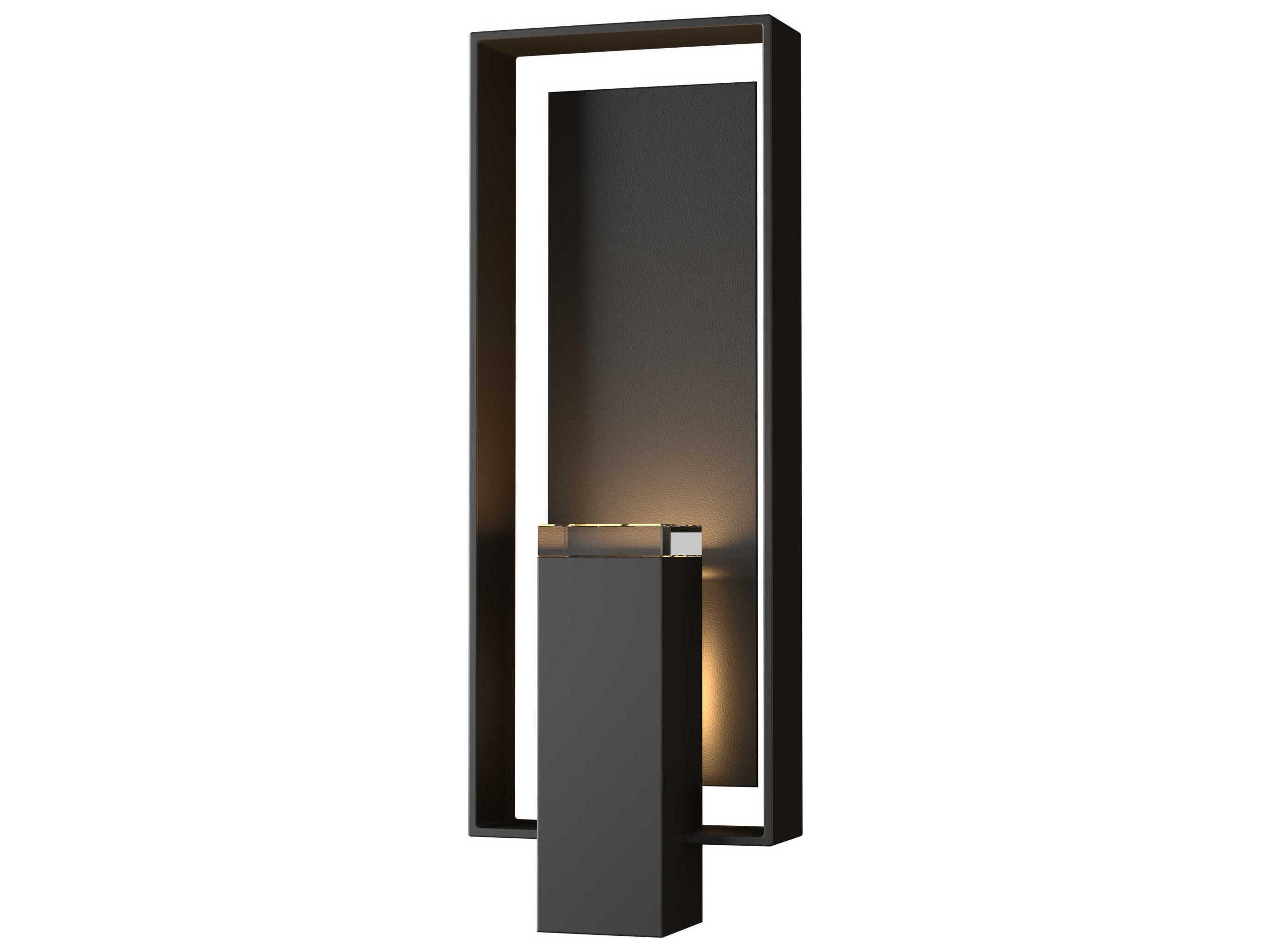 Hubbardton Forge Shadow Box 2 - Light Glass Outdoor Wall Light