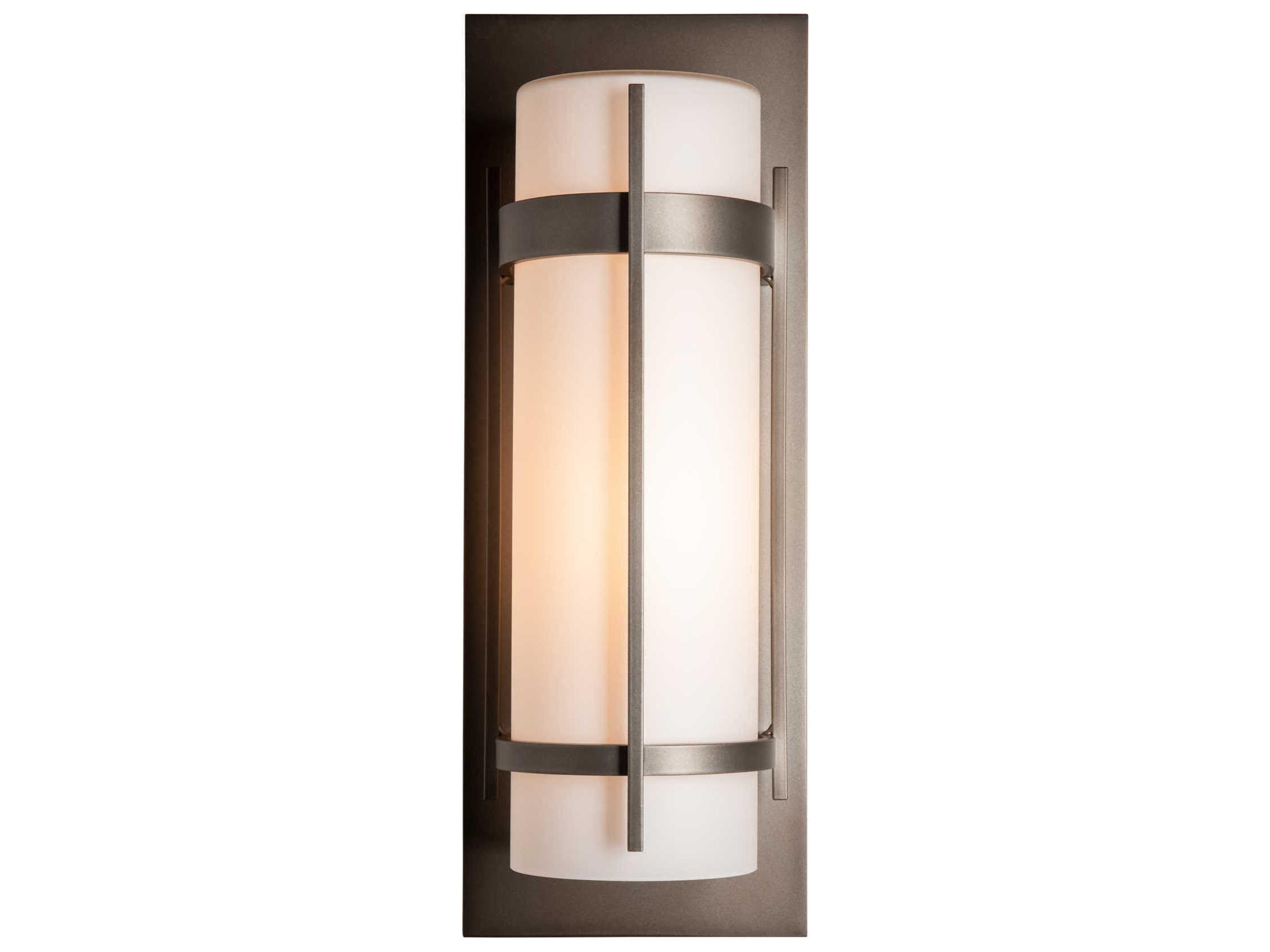 Hubbardton Forge Banded 1 - Light Incandescent Outdoor Wall Light