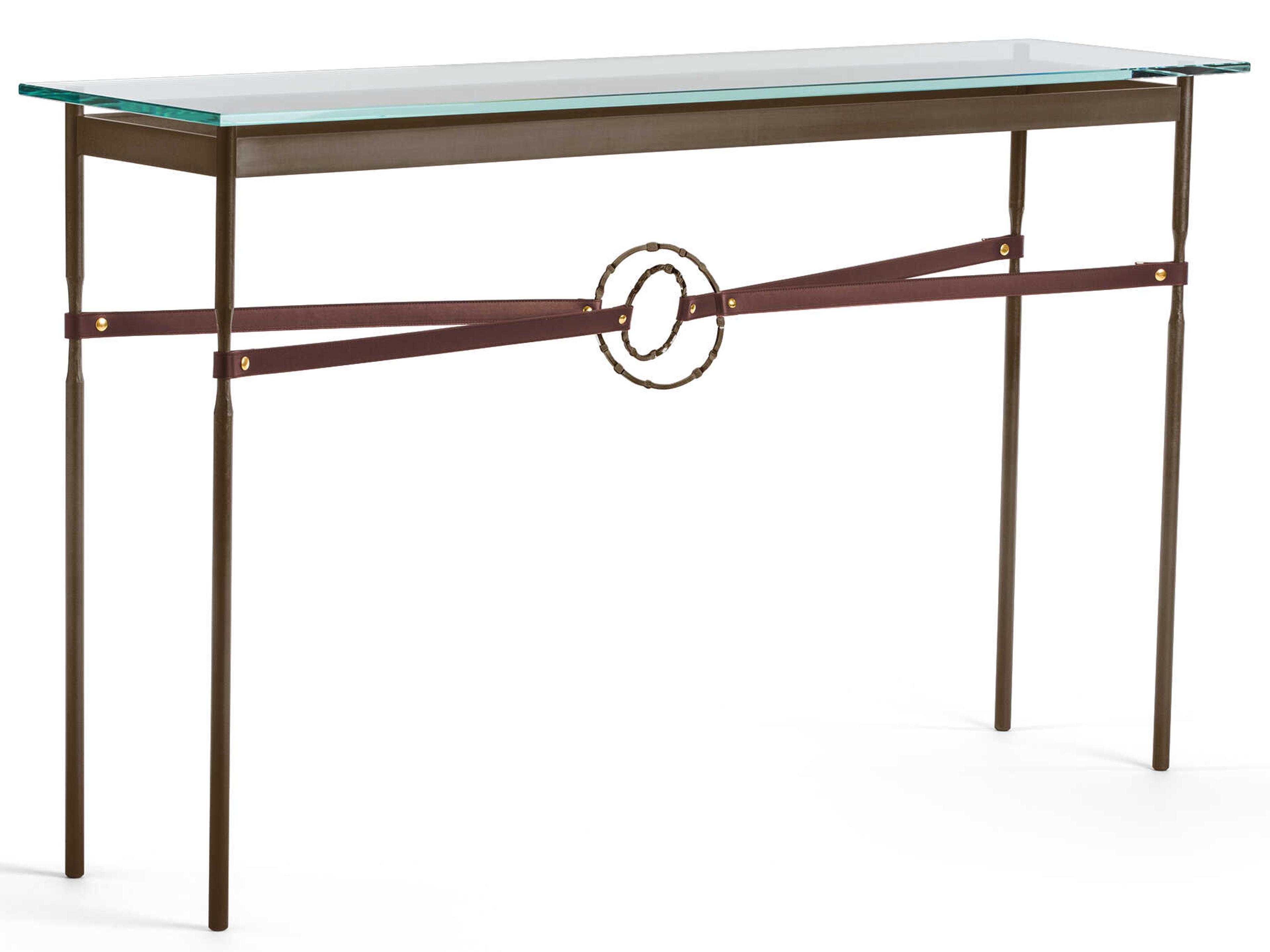 Hubbardton Forge Equus Rectangular Glass Console Table