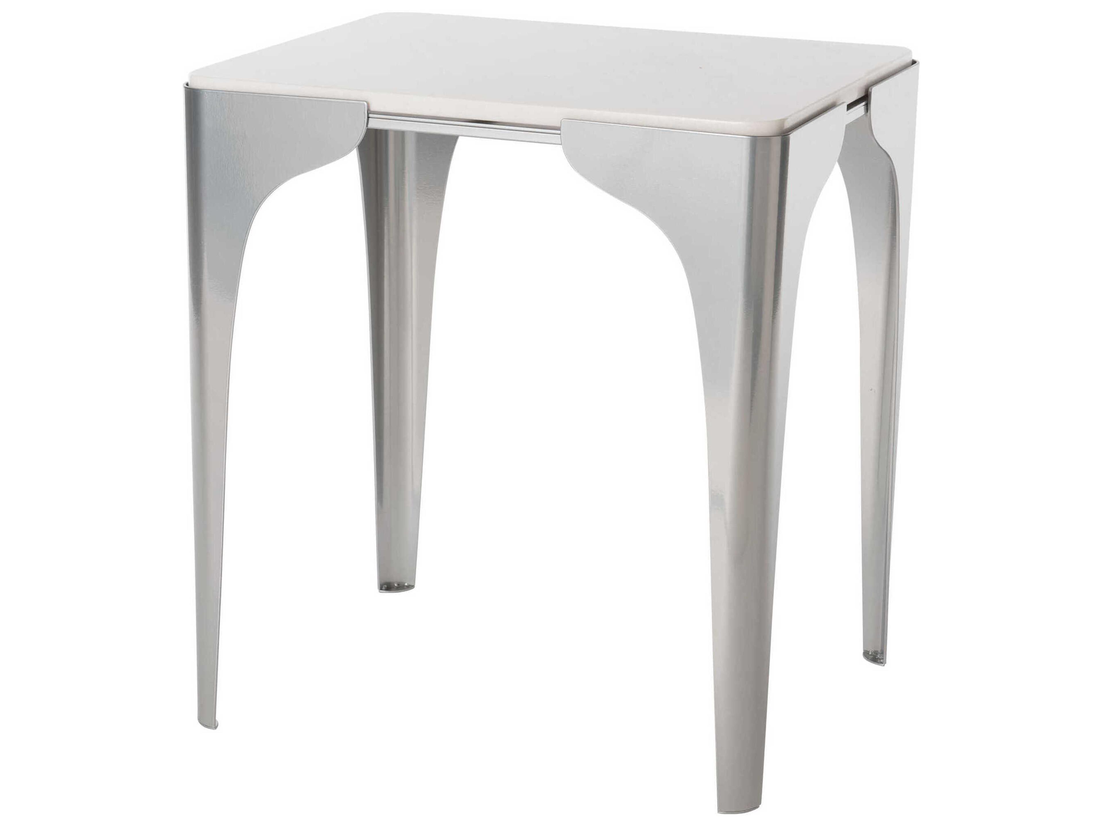 Hubbardton Forge Cove Rectangular Marble End Table