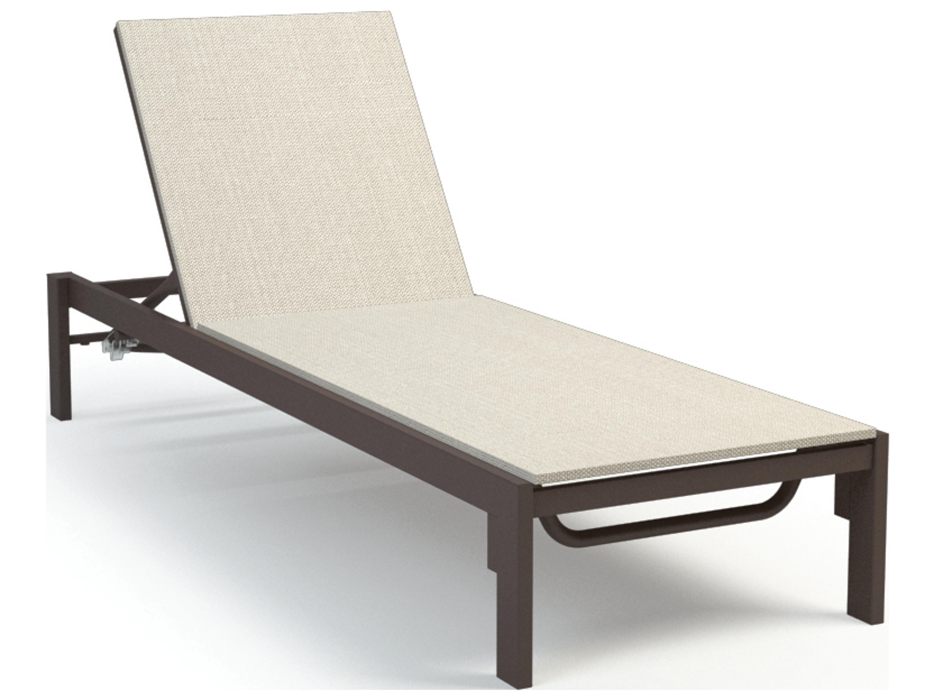 Homecrest Allure Sling Aluminum Stackable Adjustable Outdoor Chaise Lounge