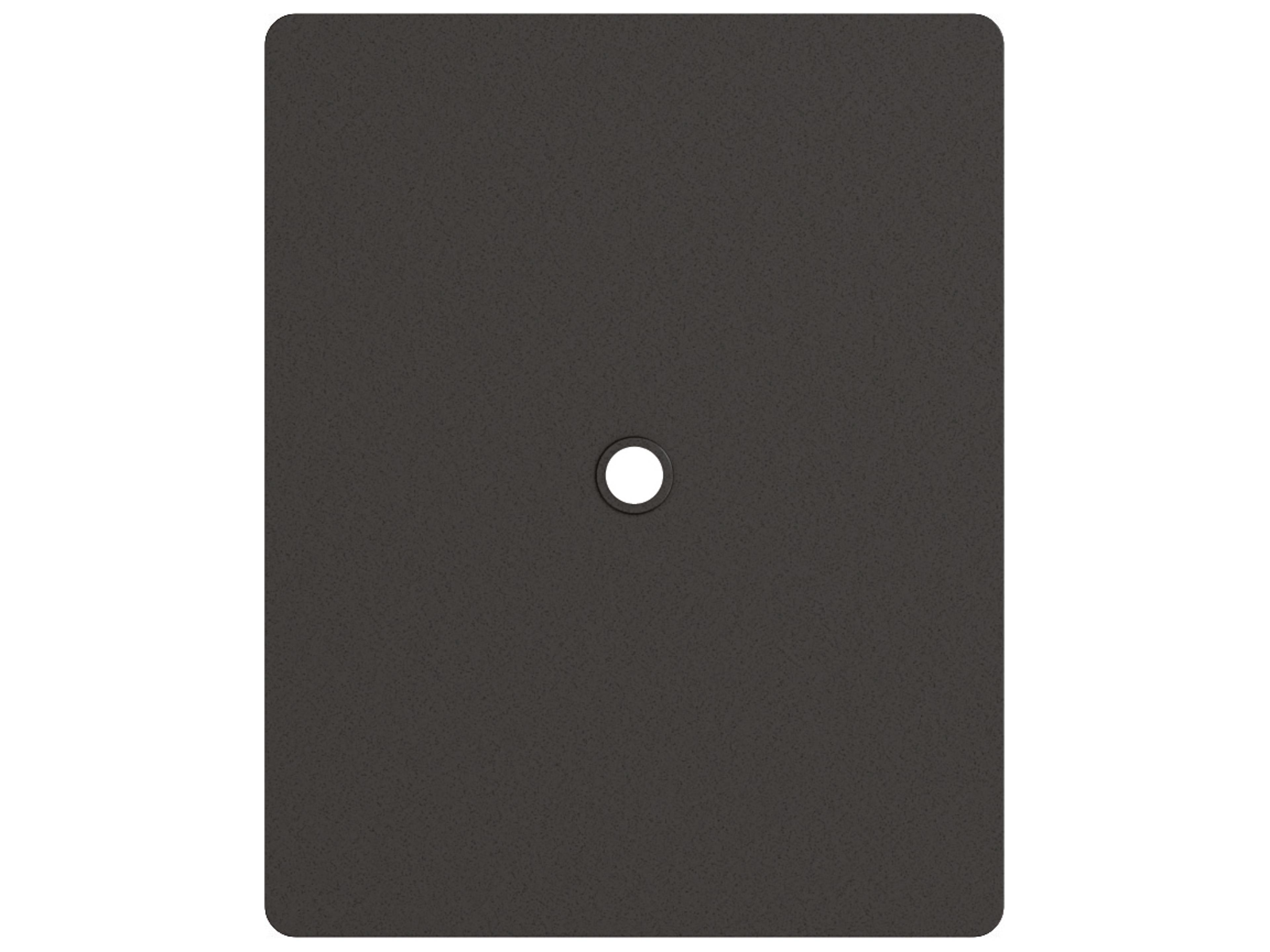 Homecrest Mode Club Aluminum Rectangular Table Top with Umbrella Hole