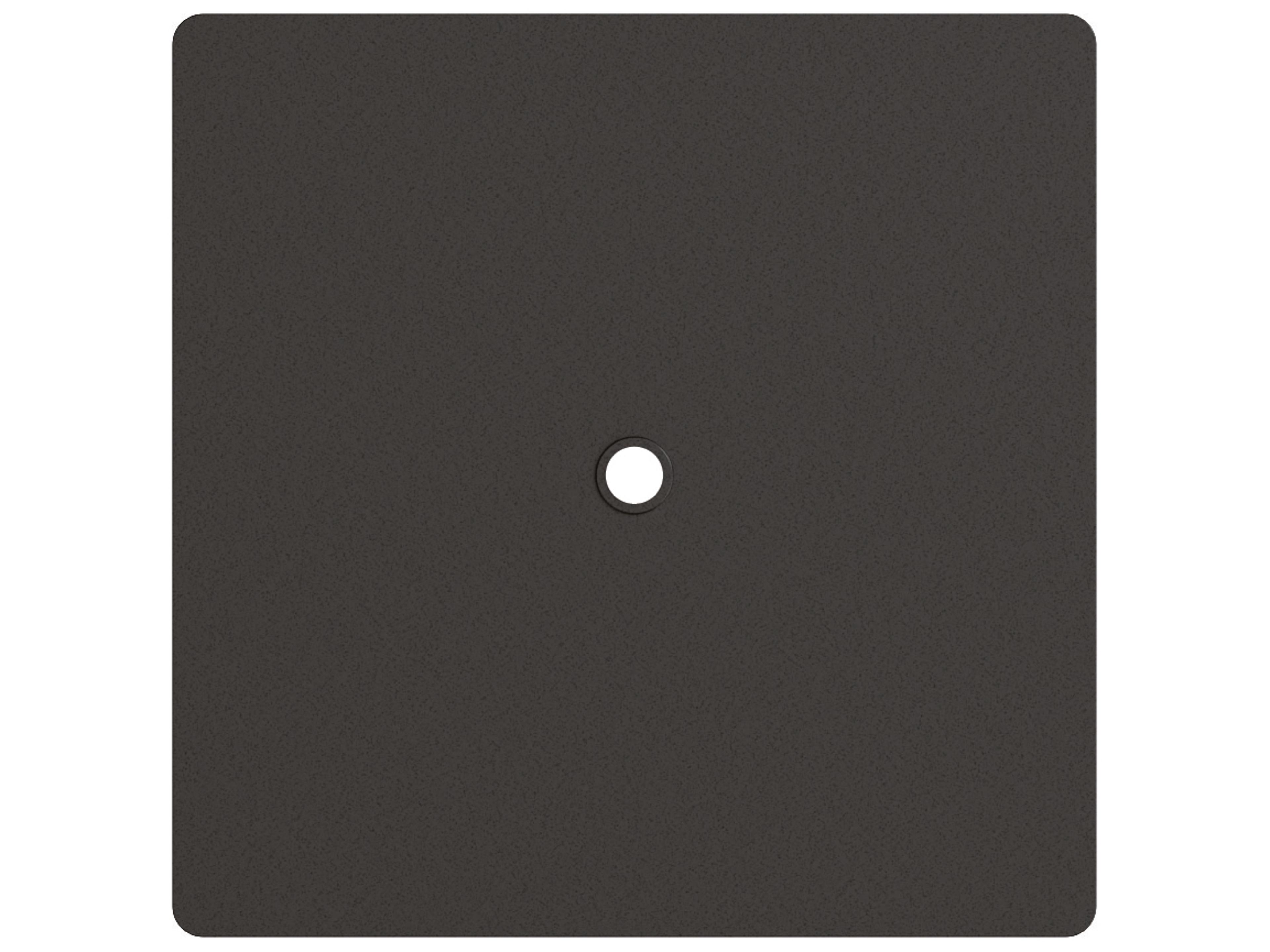 Homecrest Mode Club Aluminum Square Table Top with Umbrella Hole