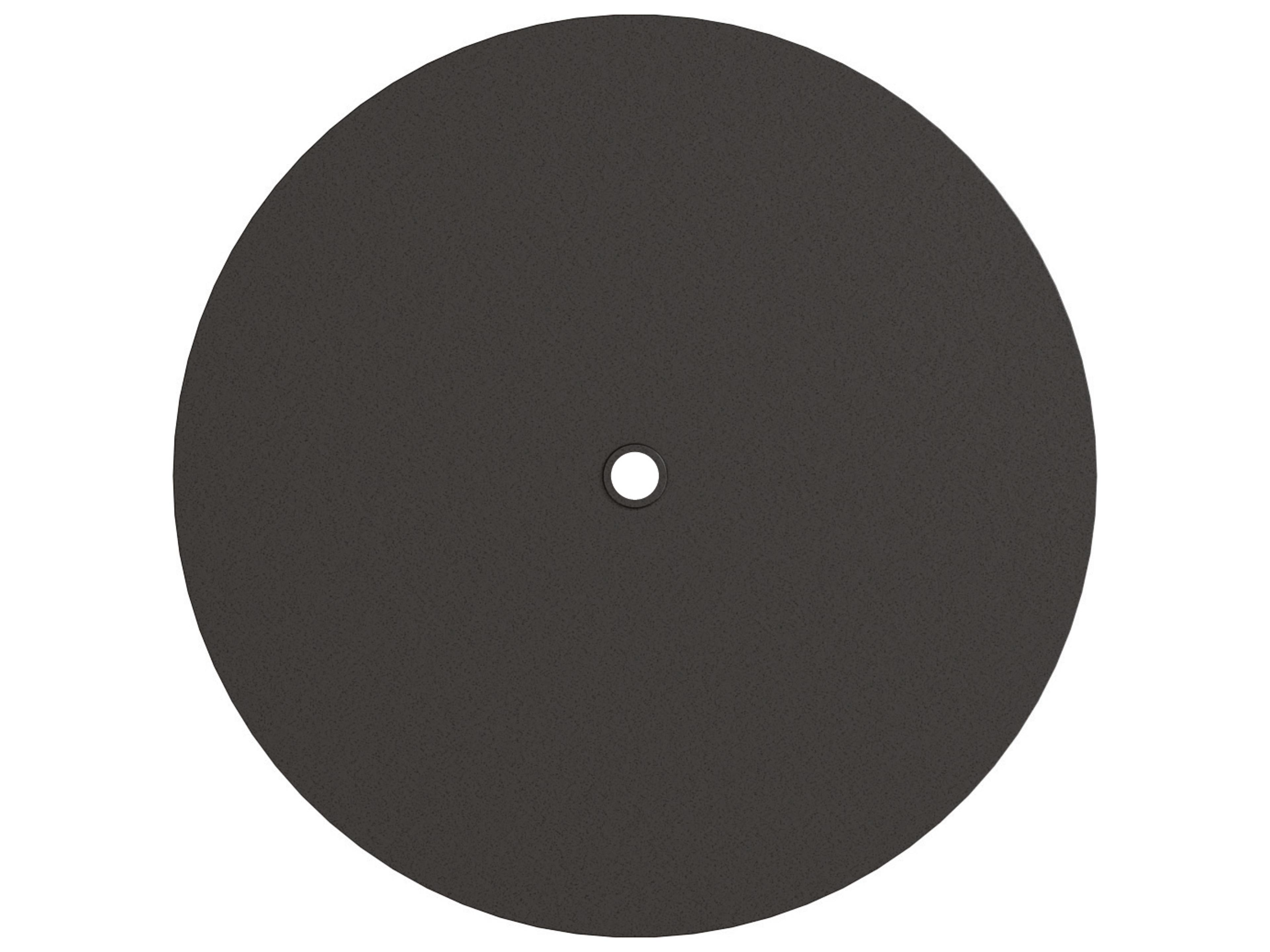 Homecrest Mode Club Aluminum Round Table Top with Umbrella Hole