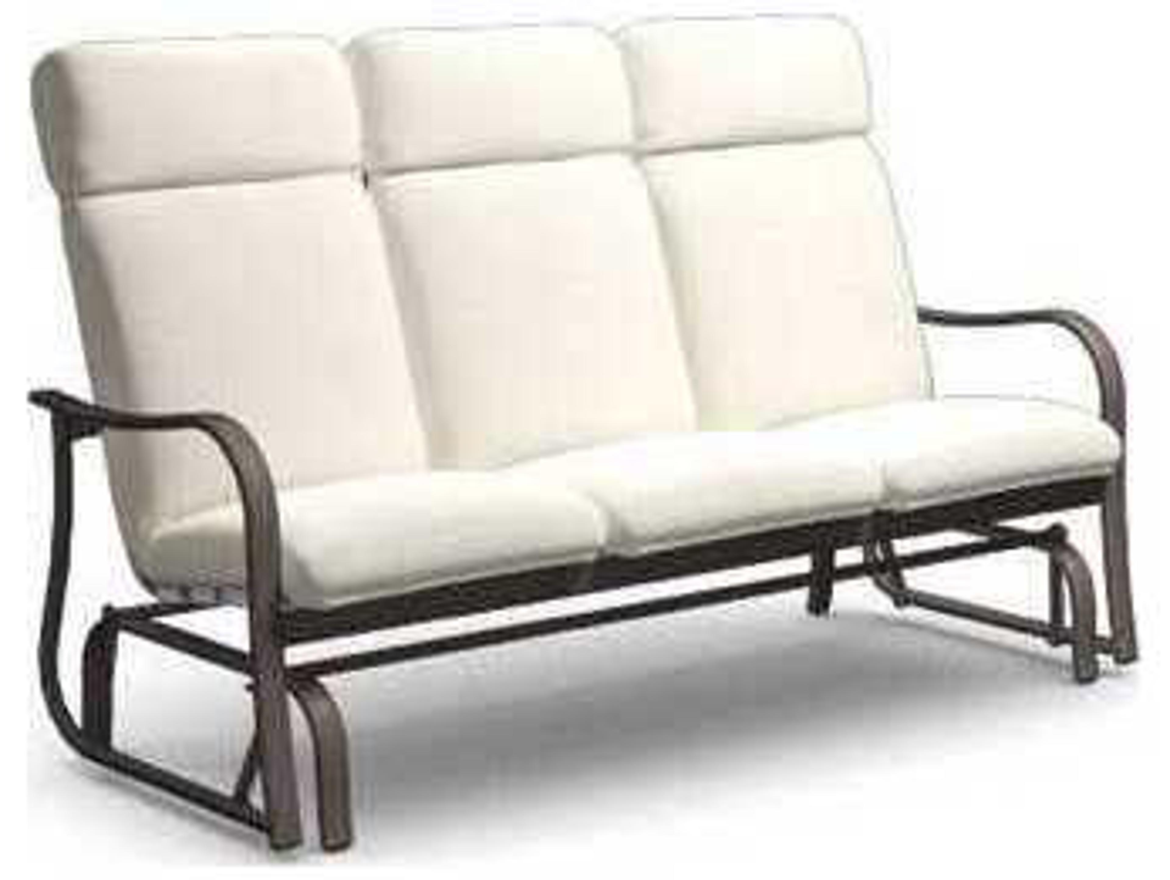 Homecrest Holly Hill Replacement High Back 3-Seat Glider Cushions F-Style with Slip Cover