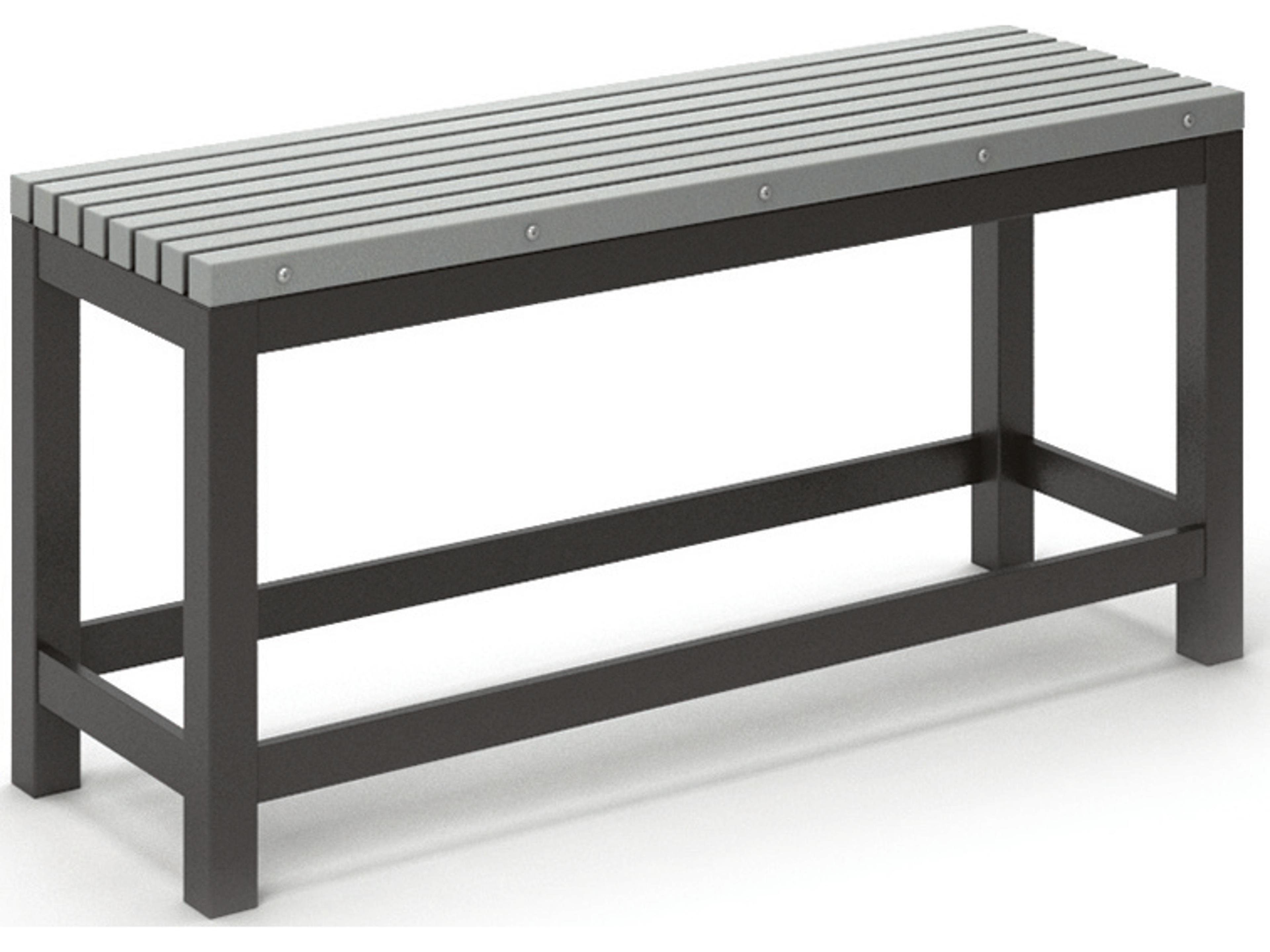 Homecrest Eden Aluminum Slat Counter Outdoor Bench