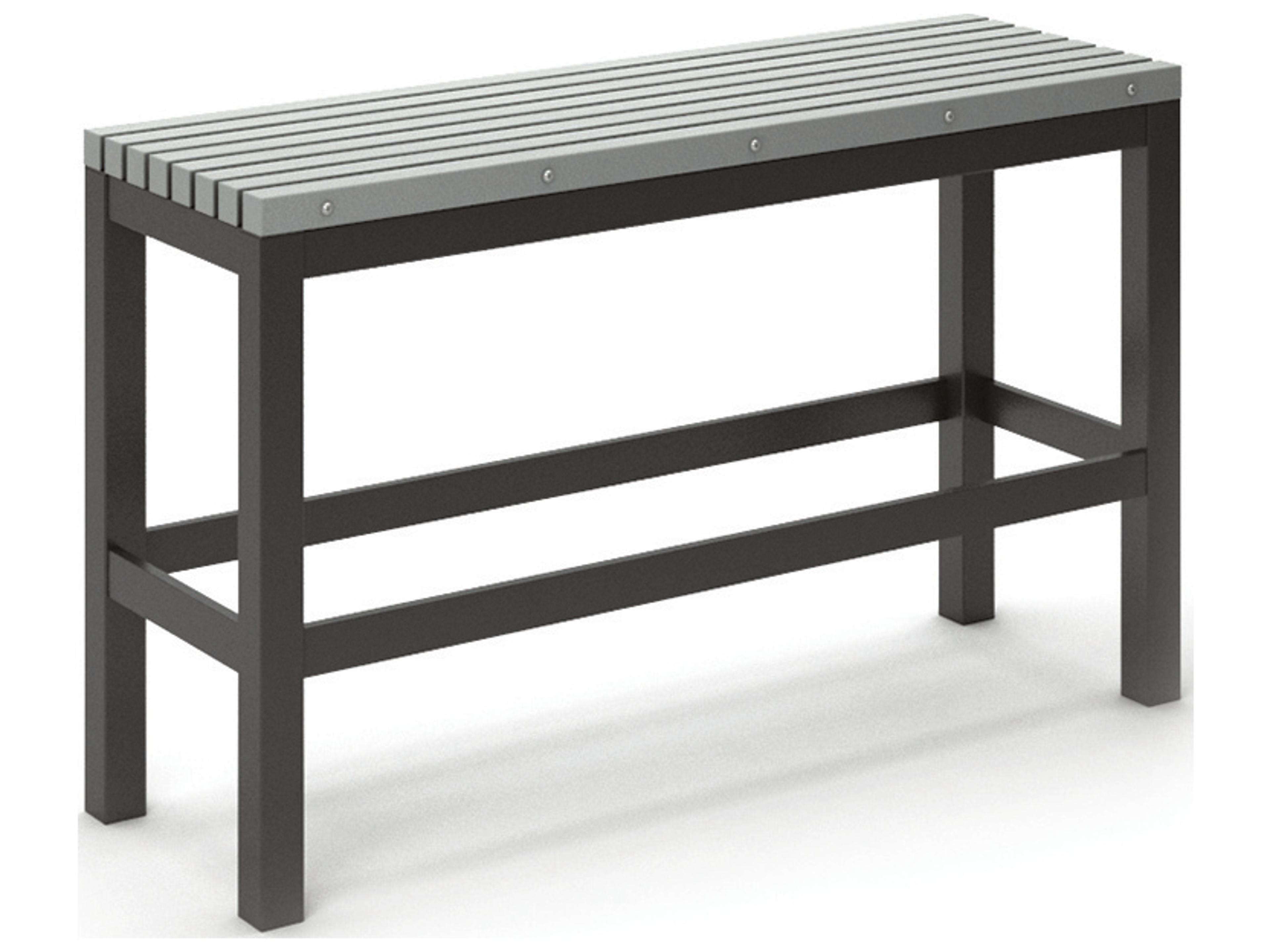 Homecrest Eden Aluminum Slat Bar Outdoor Patio Bench