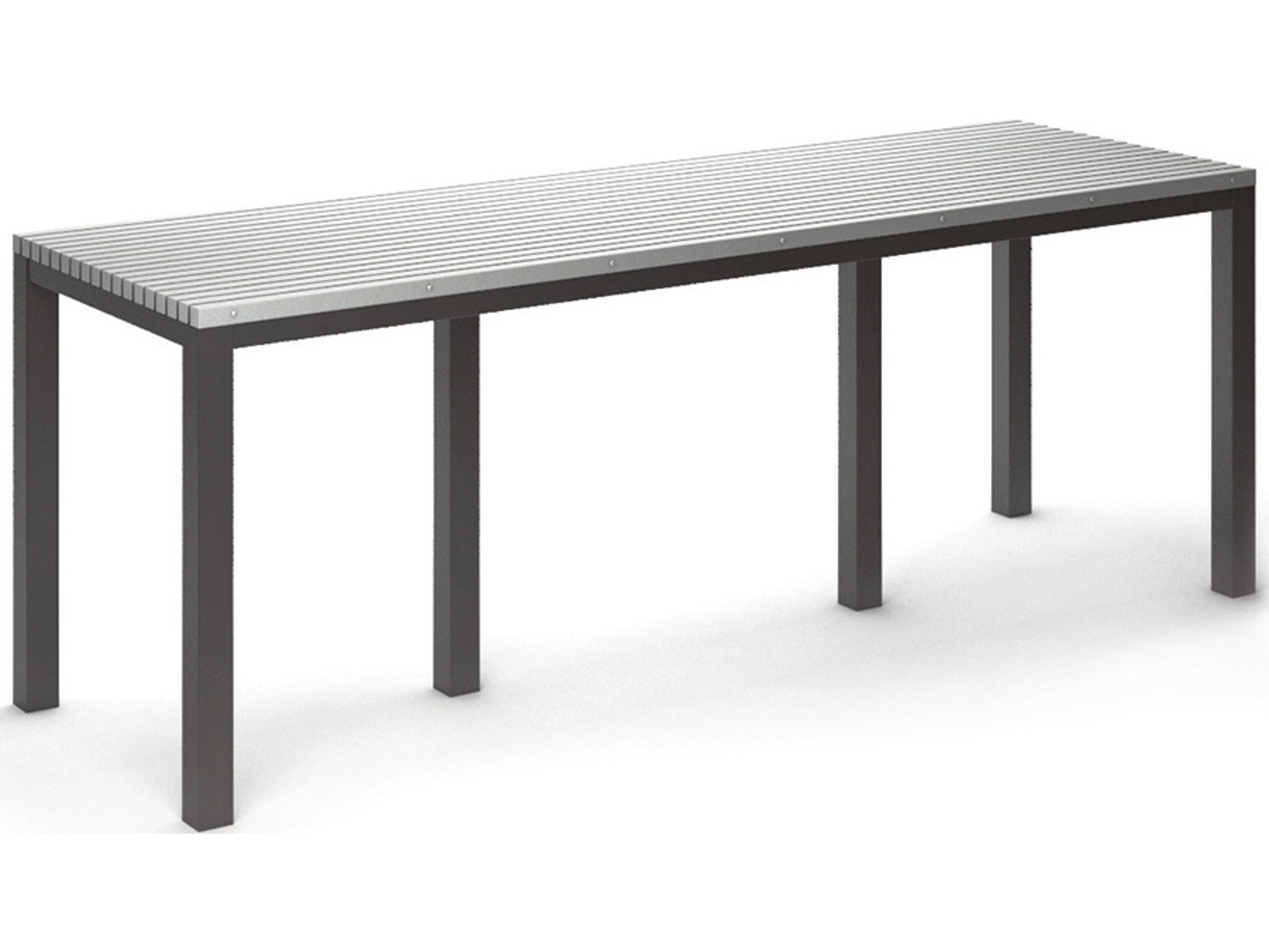 Homecrest Eden Aluminum Rectangular Outdoor Patio Bar Table