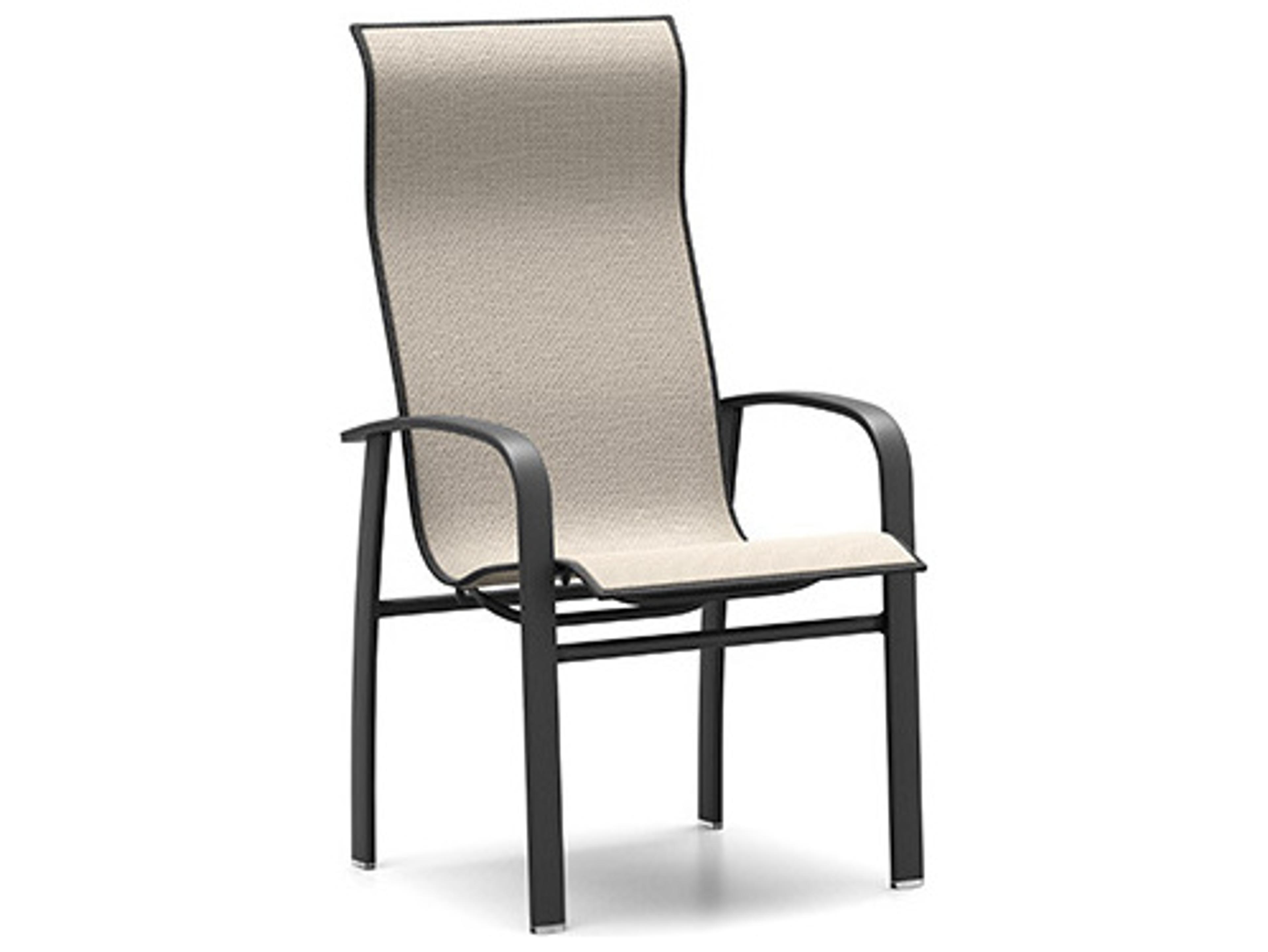 Homecrest Harbor Sling Aluminum High Back Dining Chair