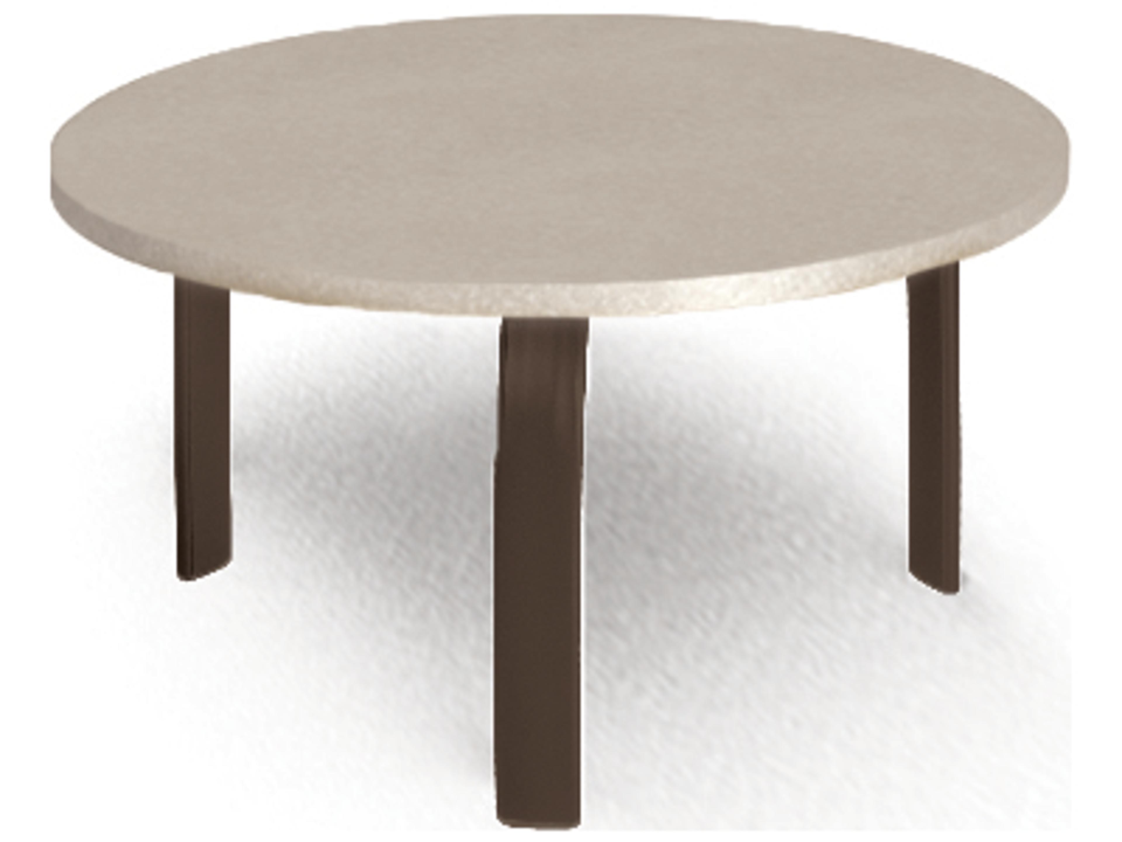 Homecrest Shadow Rock Aluminum Round Outdoor End Table
