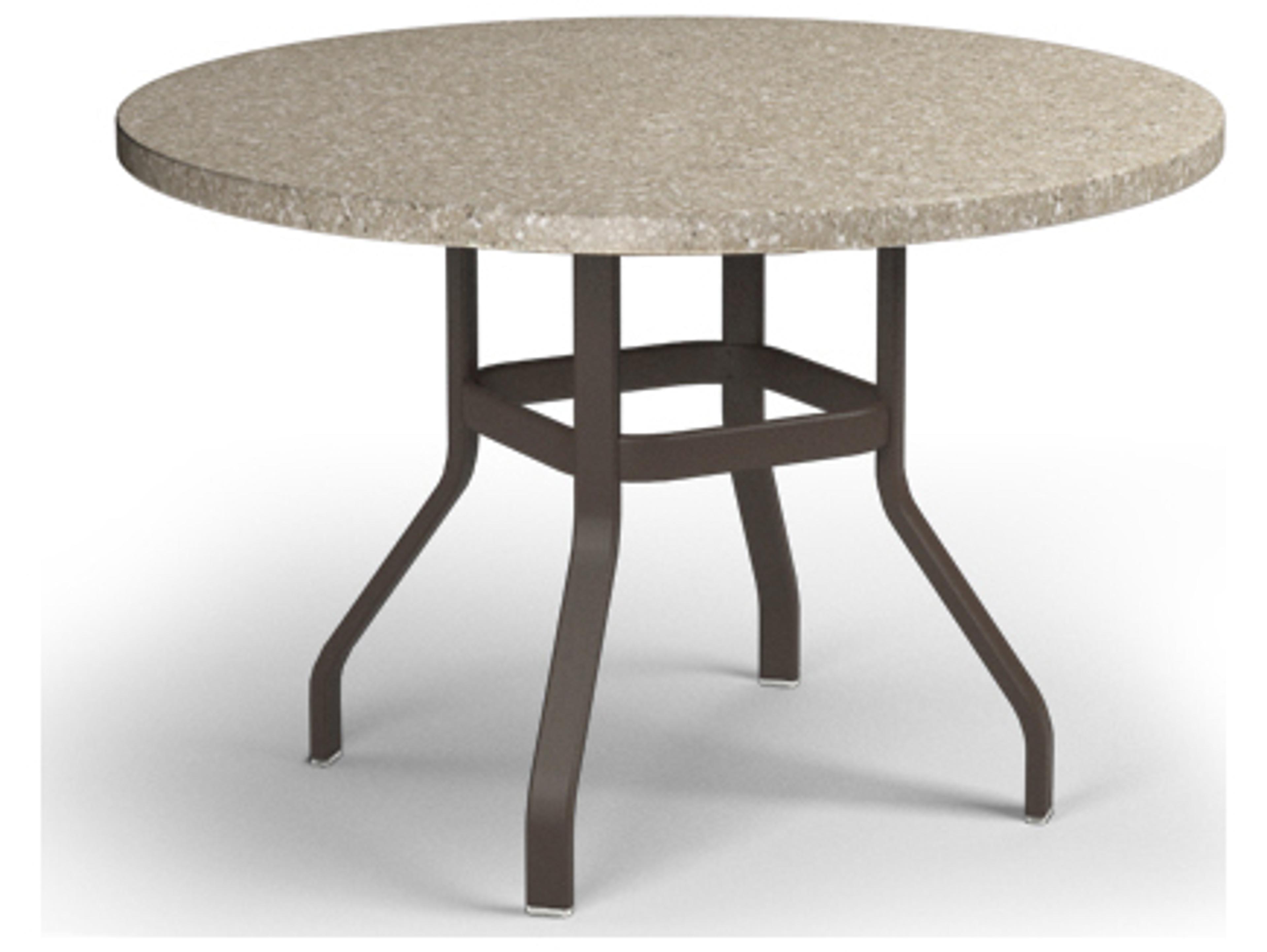 Homecrest Stonegate Aluminum Round Patio Counter Table