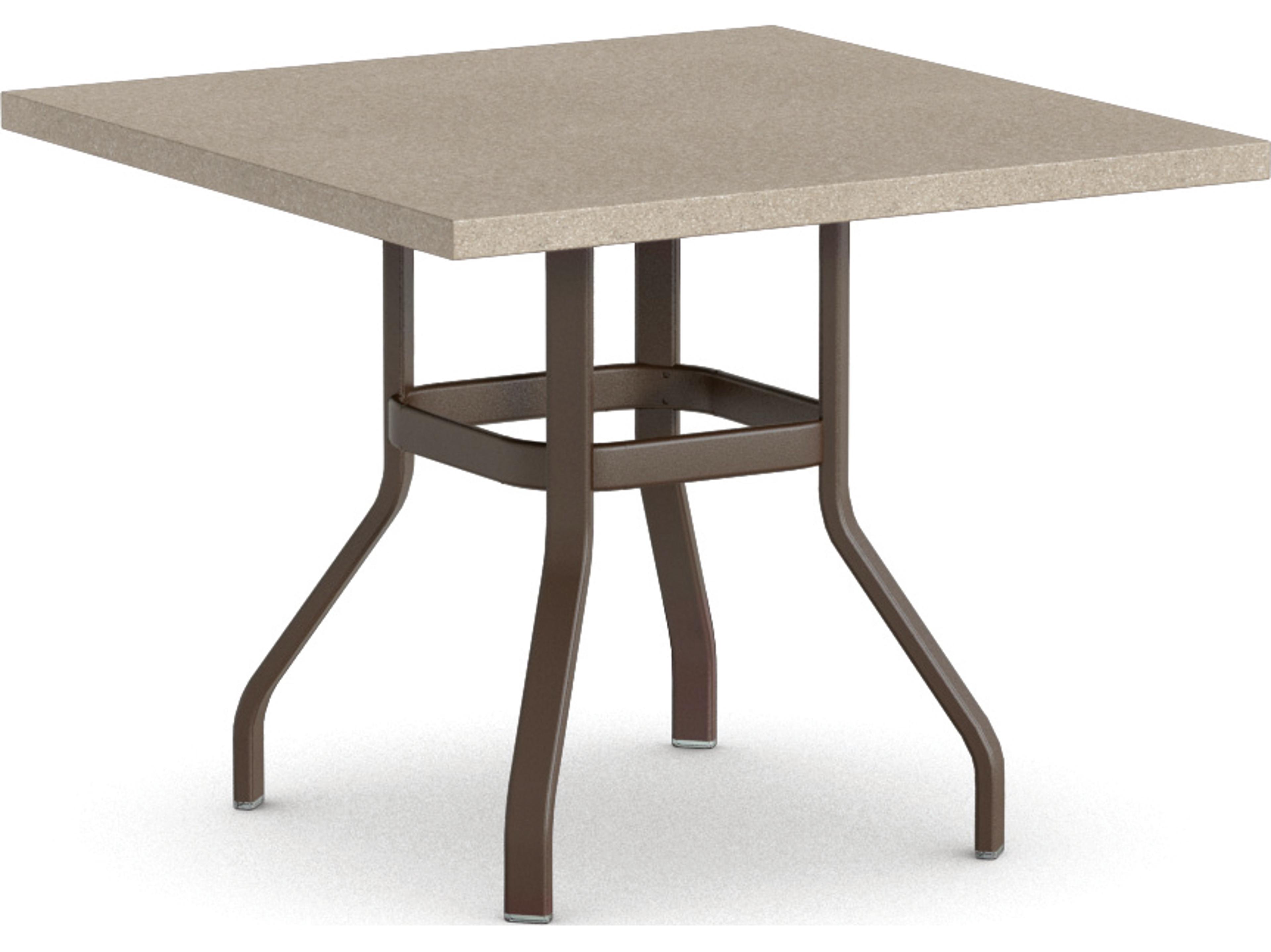 Homecrest Stonegate Aluminum Square Patio Counter Table