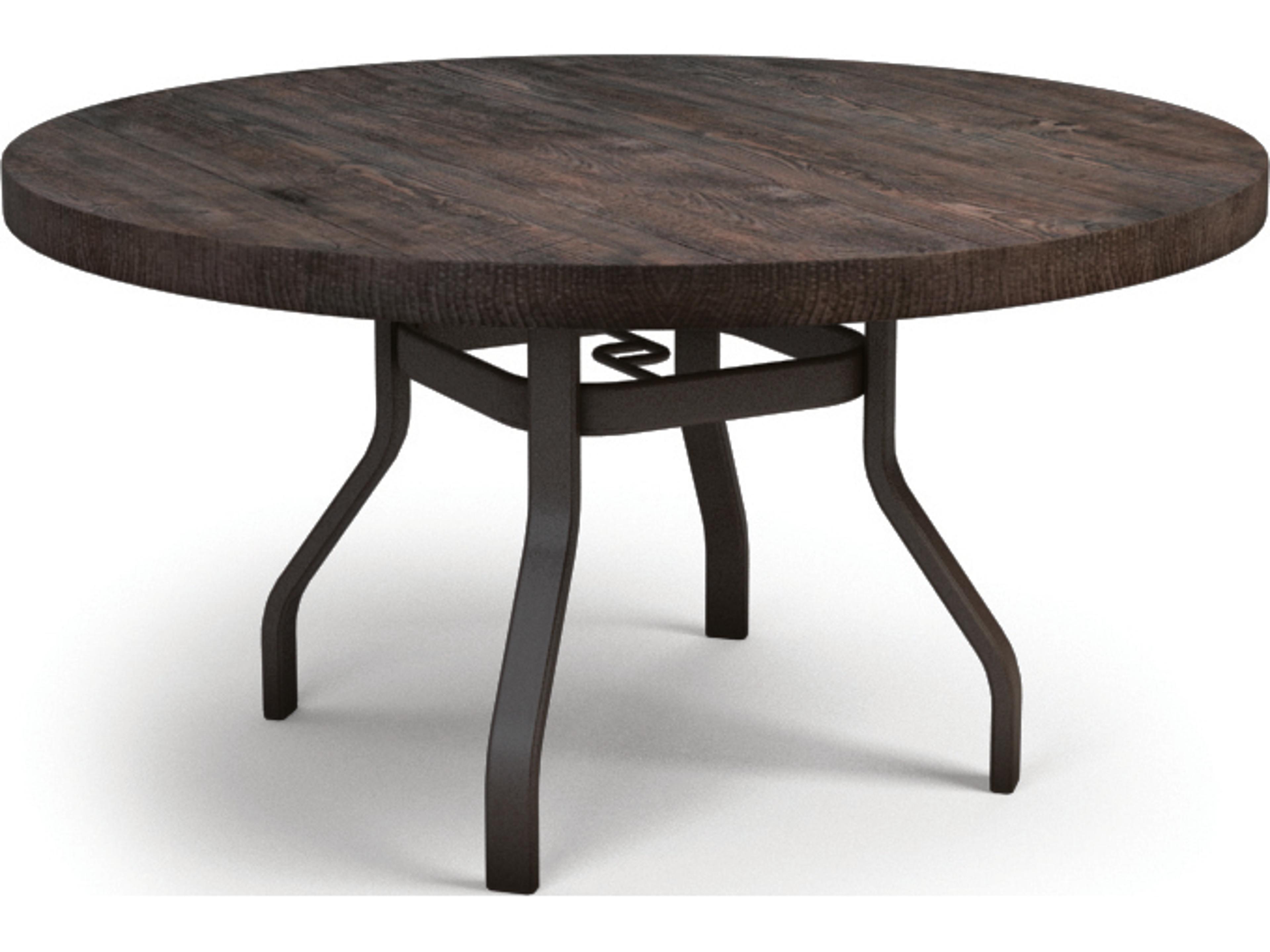 Homecrest Timber Natural Series Aluminum 54" Round Dining Table