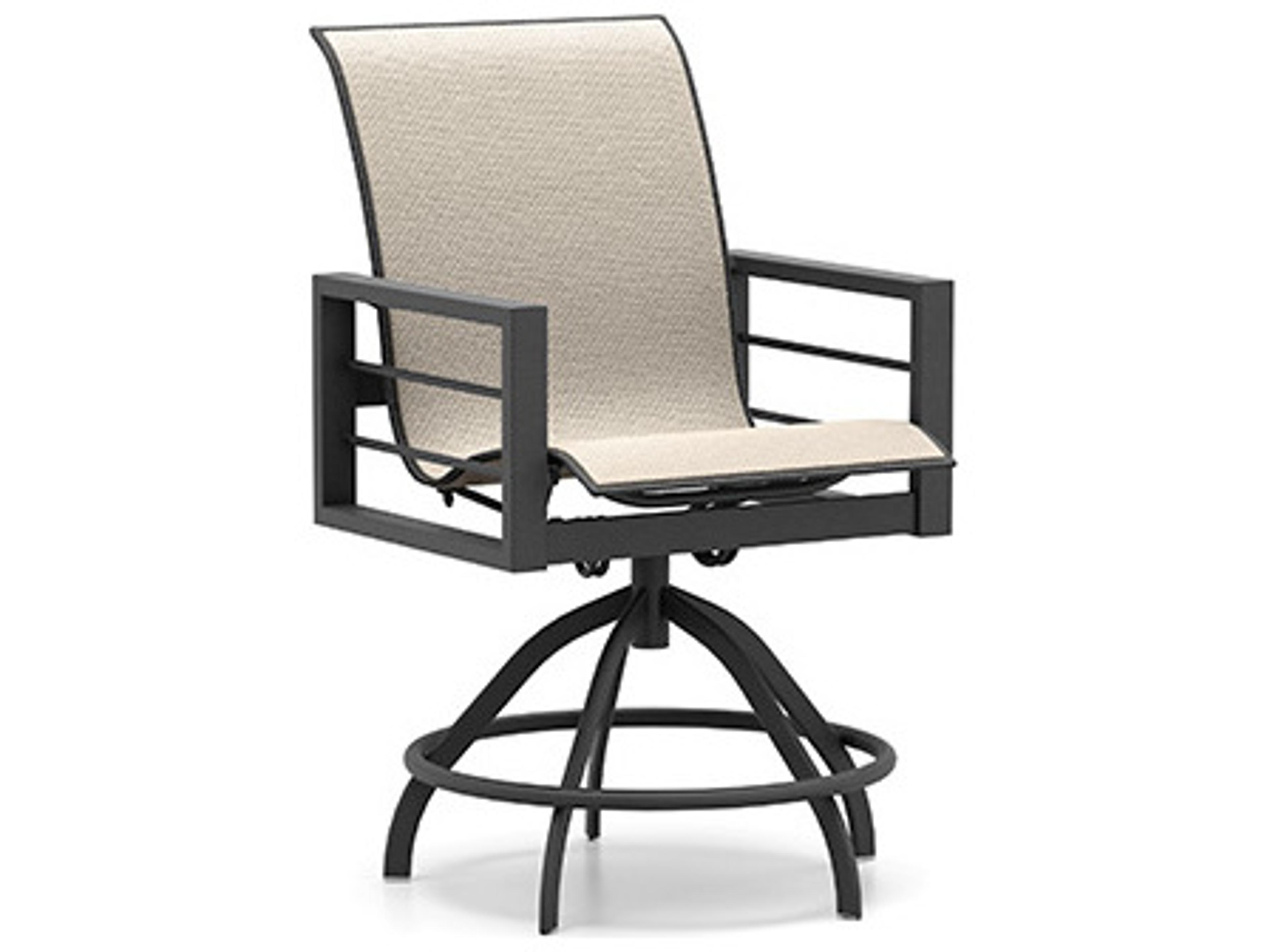 Homecrest Sutton Sling Aluminum Swivel Rocker Counter Stool