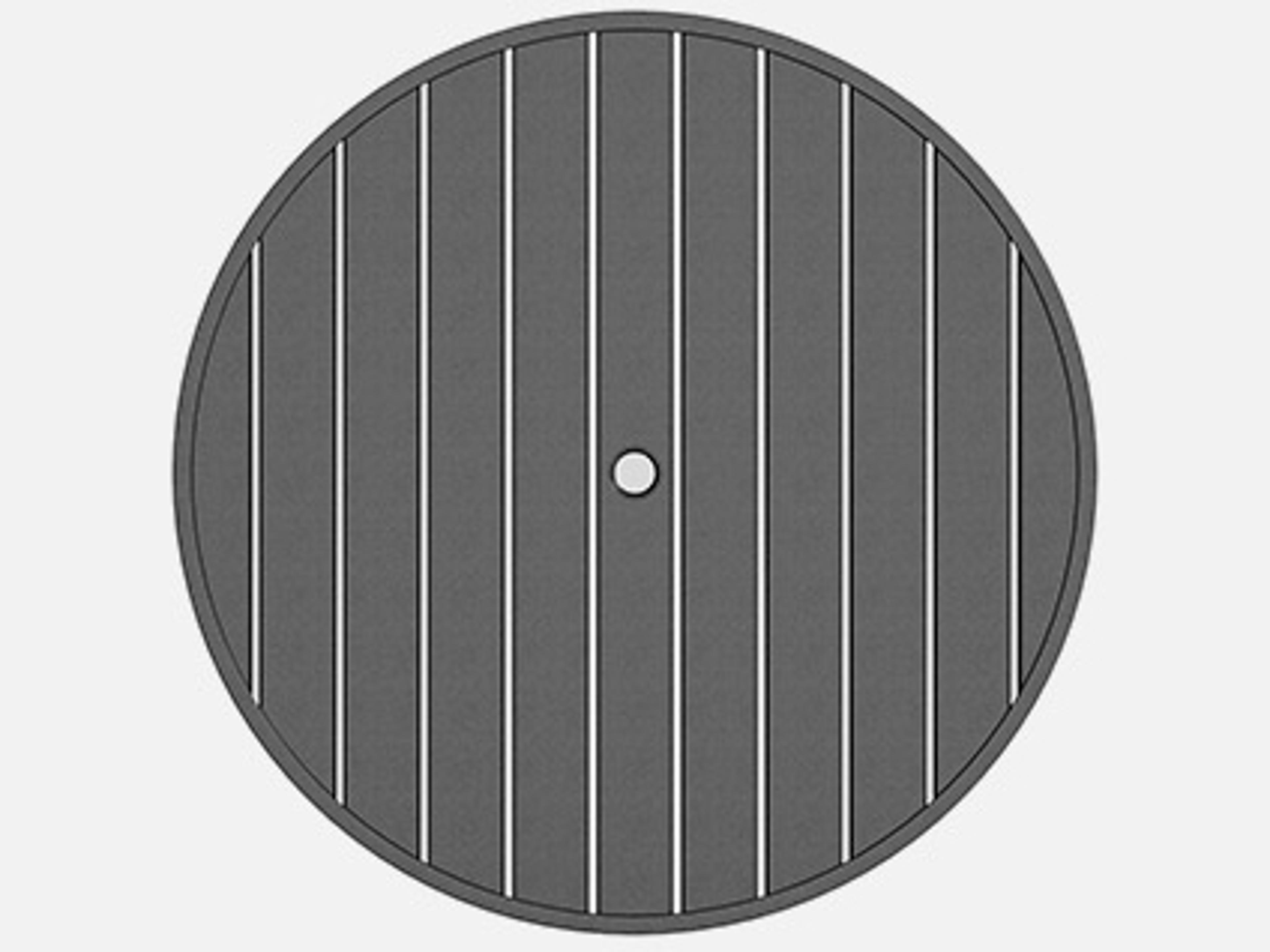 Homecrest Latitude Aluminum Round Table Top with Umbrella Hole