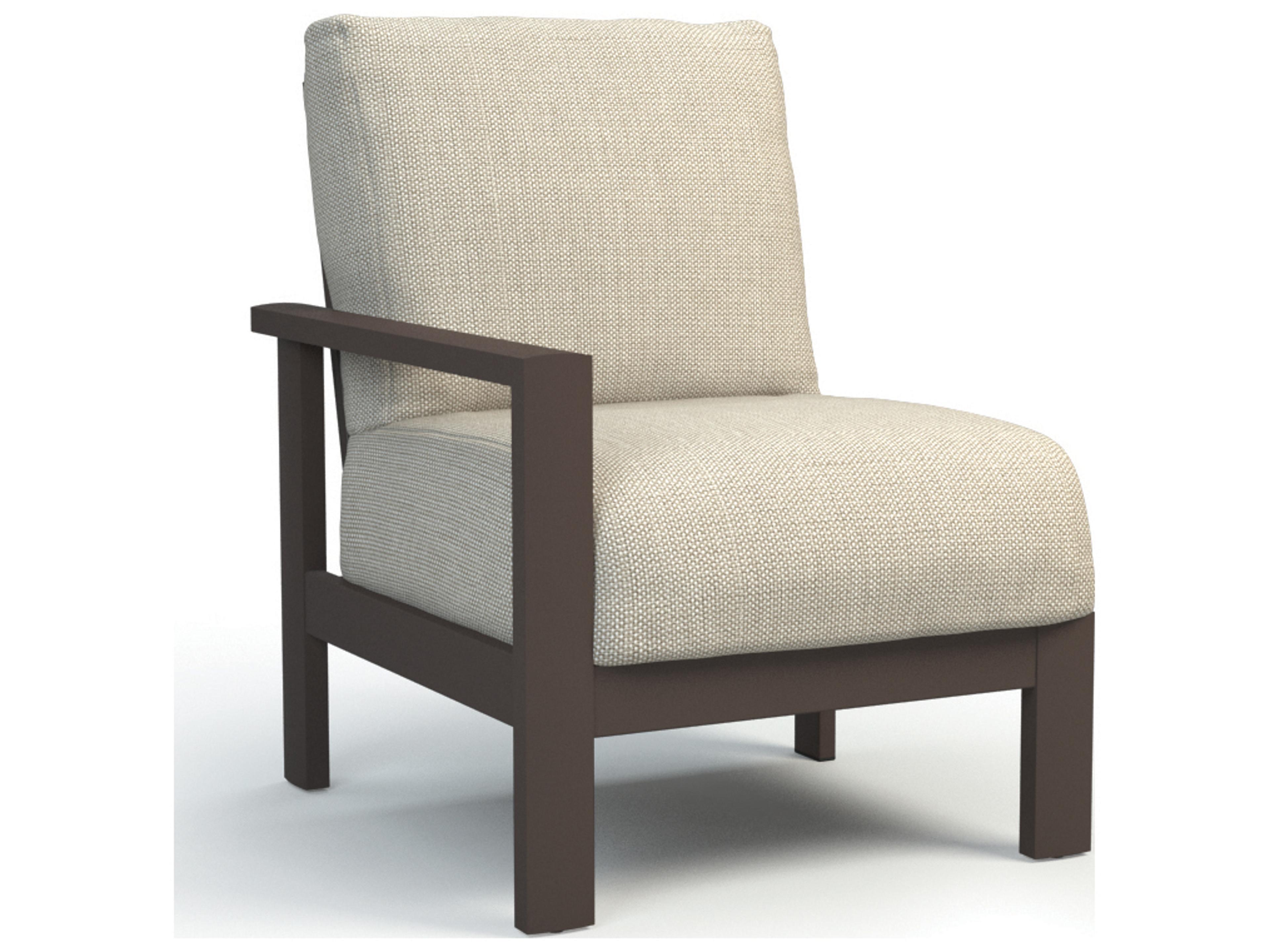 Homecrest Elements Modular Aluminum Right Arm Outdoor Patio Lounge Chair