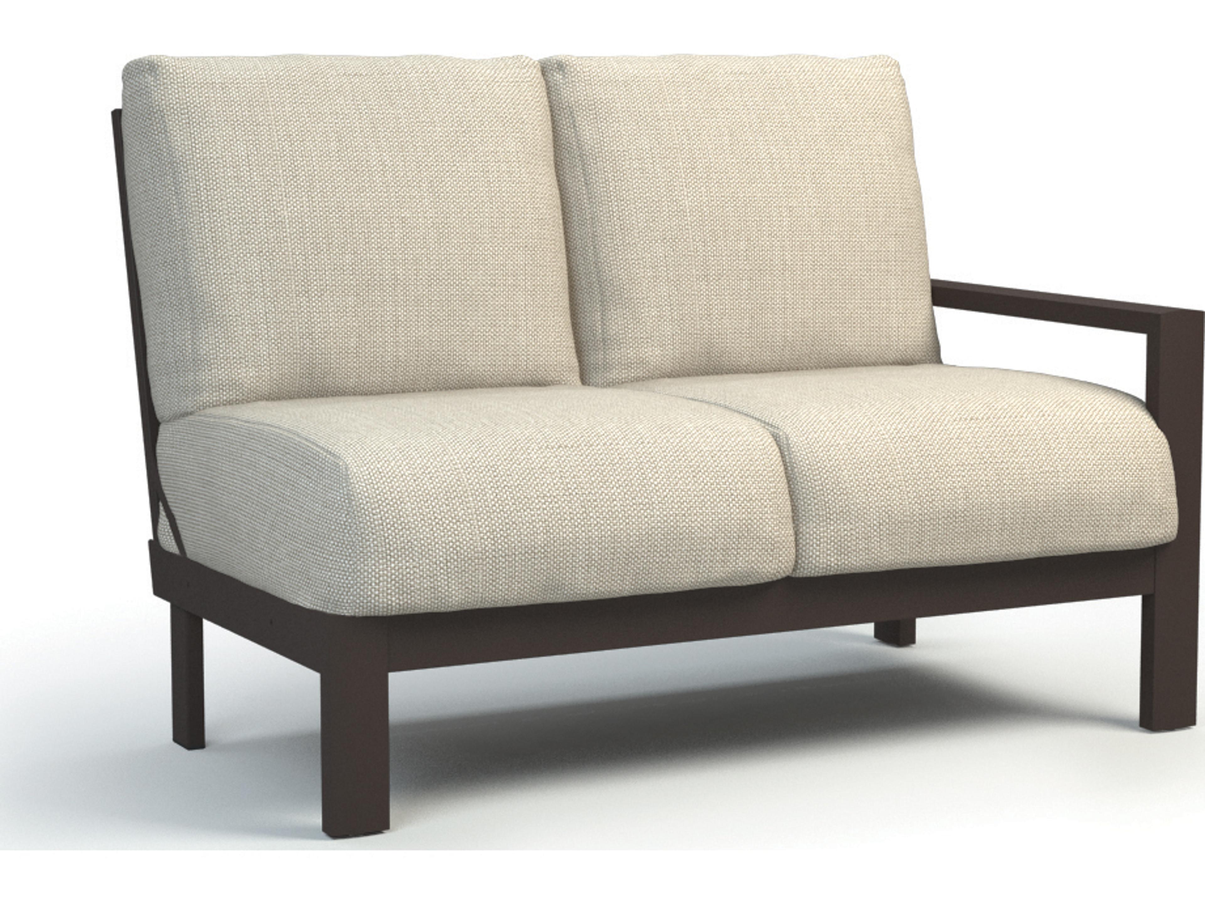 Homecrest Elements Modular Aluminum Left Arm Patio Loveseat