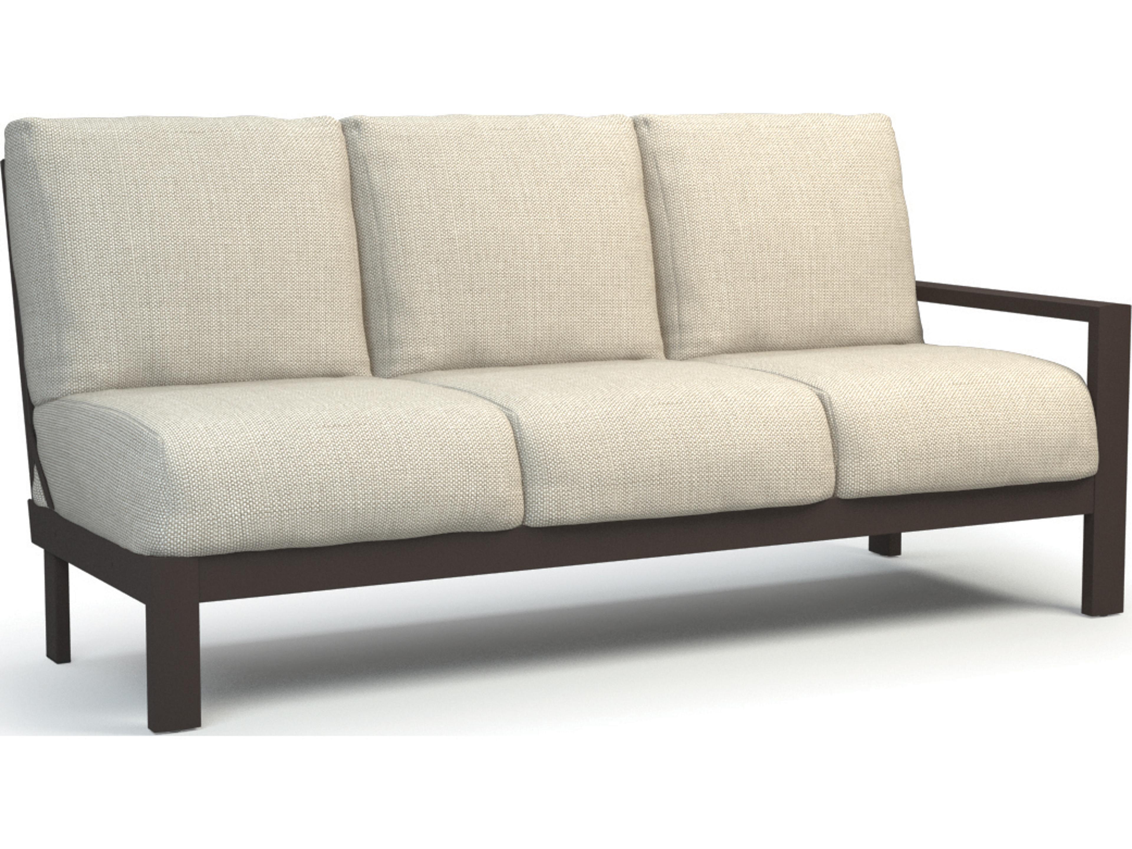 Homecrest Elements Modular Aluminum Left Arm Patio Sofa