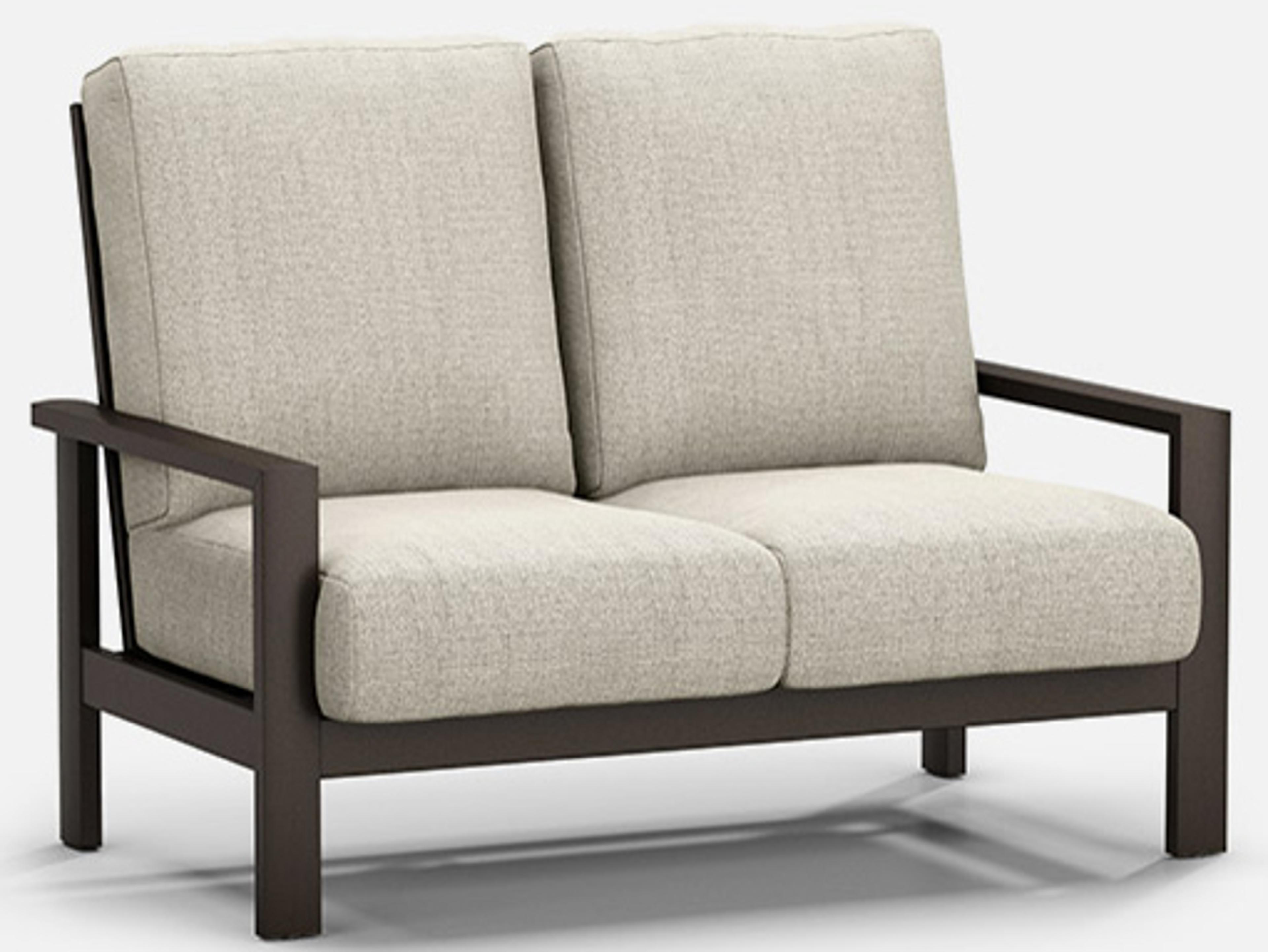 Homecrest Elements Cushion Aluminum High Back Patio Loveseat