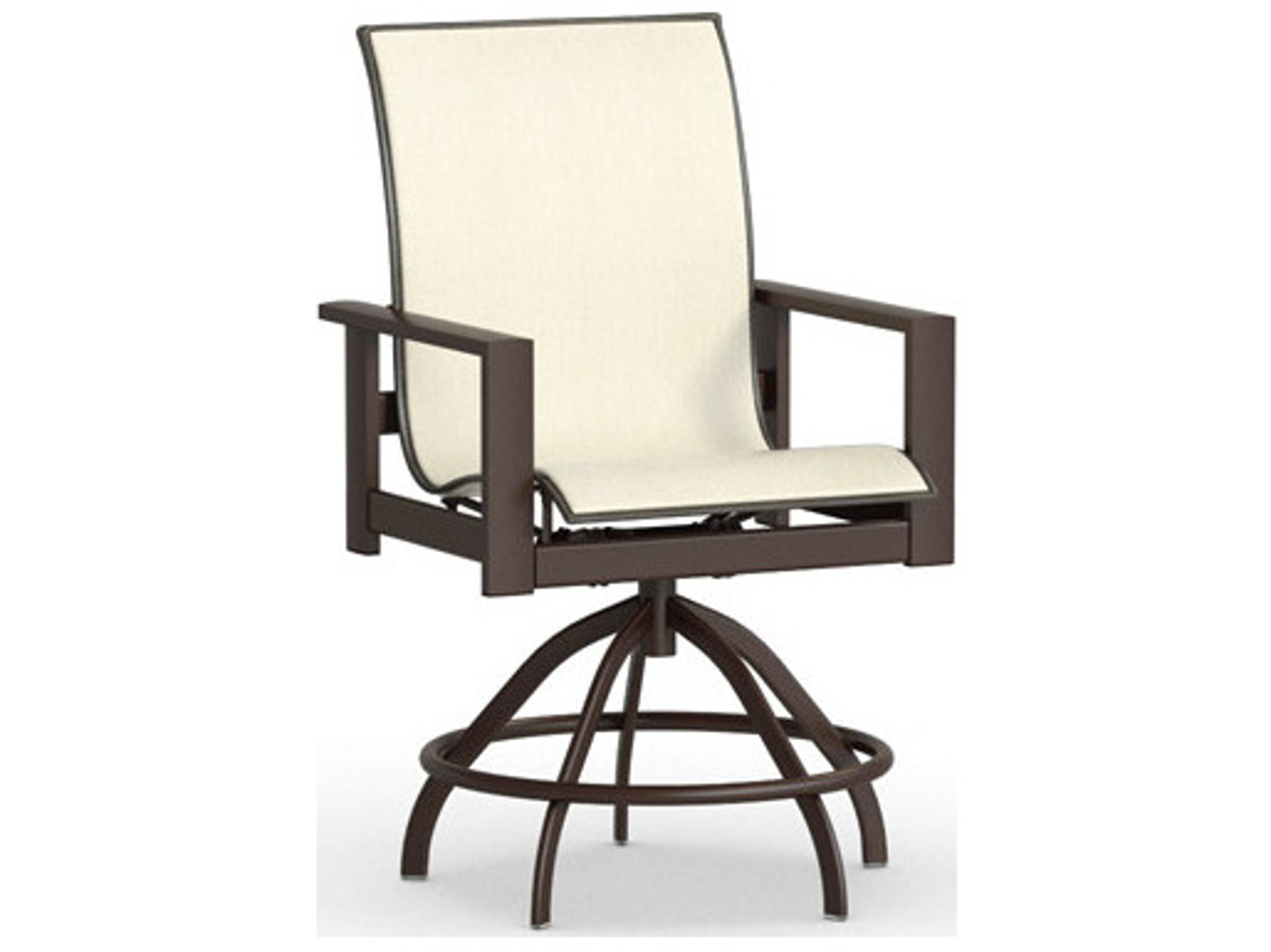 Homecrest Elements Sling Aluminum Swivel Rocker Patio Counter Stool