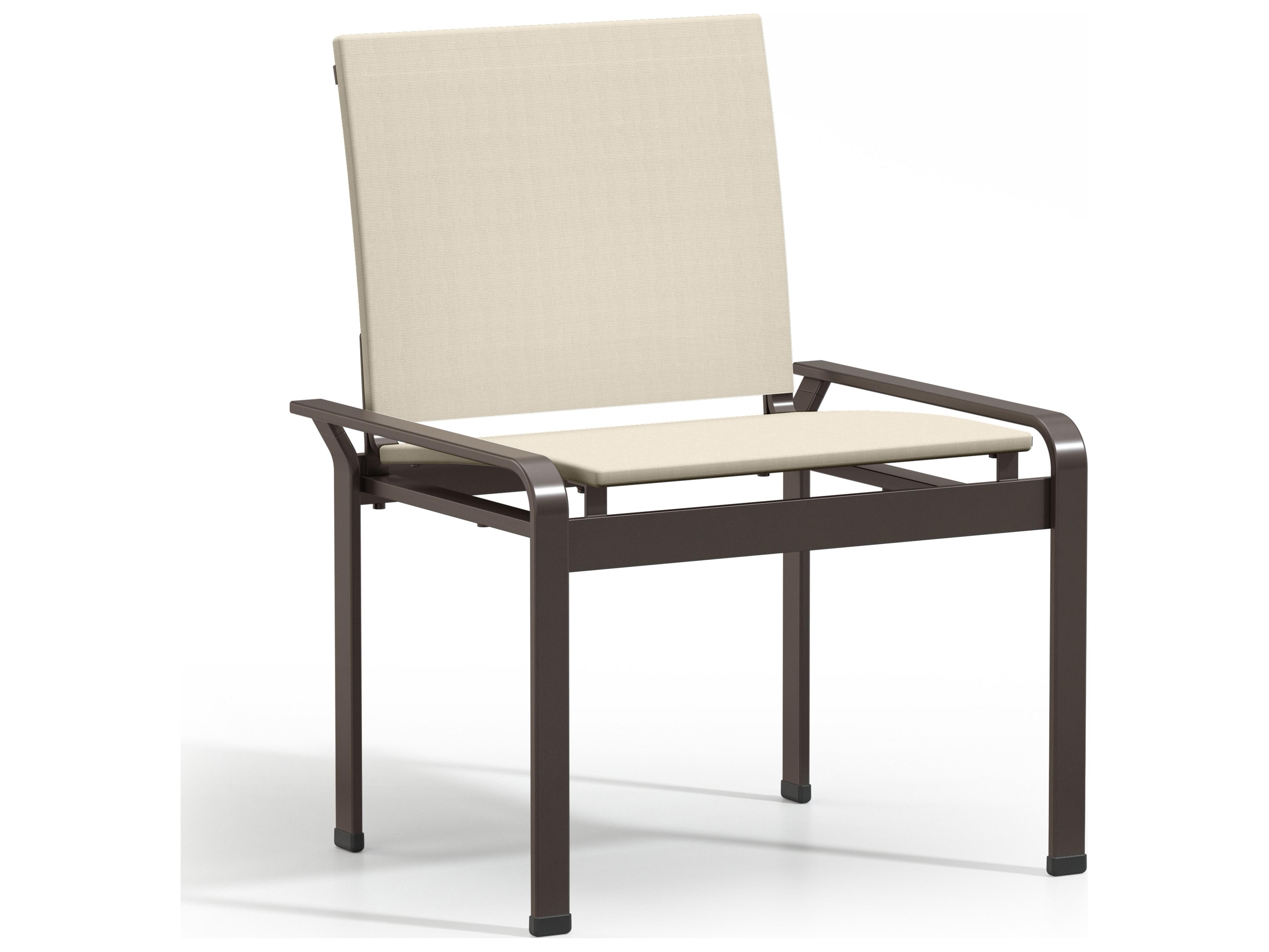 Homecrest Elevate Sling Aluminum Stackable Patio Dining Side Chair Set of 2