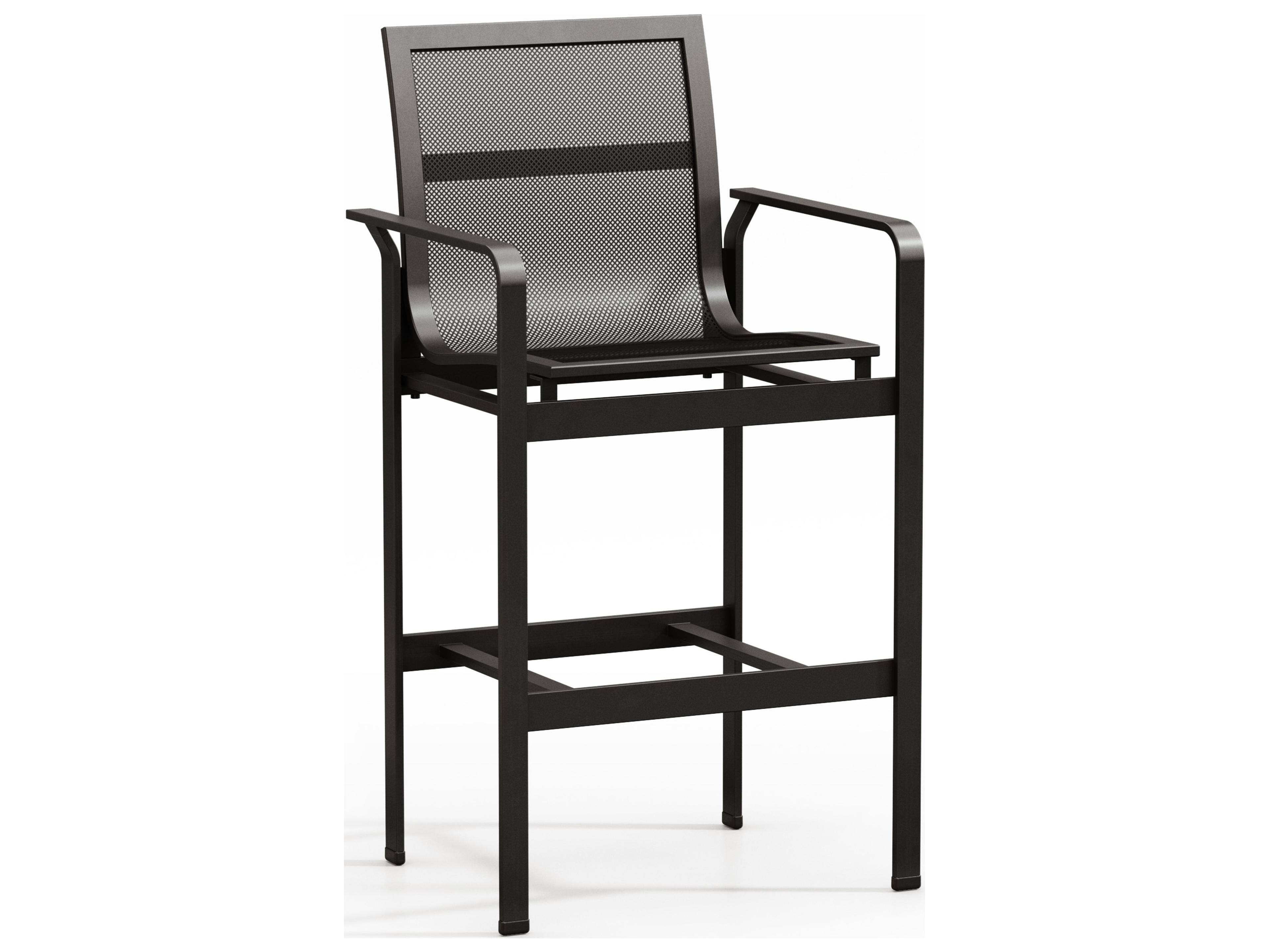 Homecrest Elevate Mesh Aluminum Bar Arm Stool